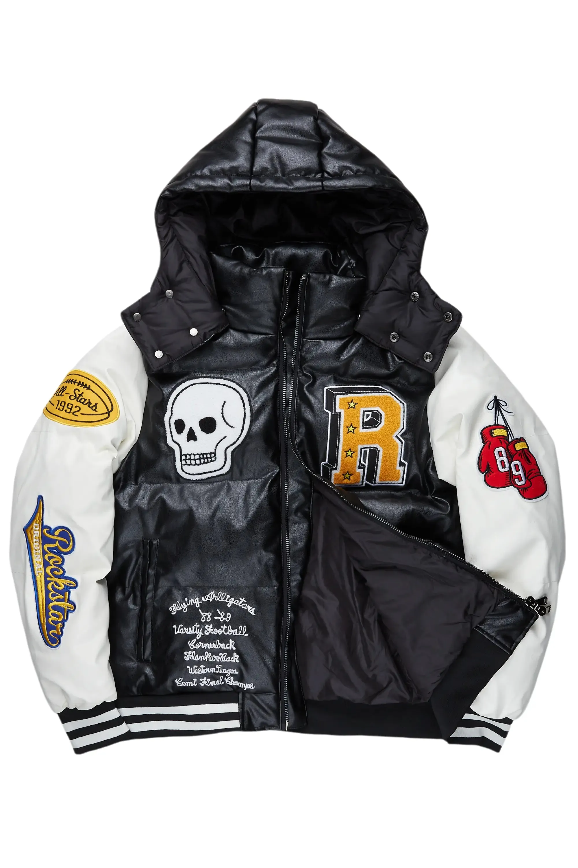 Eisen Black Puffer Jacket sold by Rockstar Original product image thumbnail 2