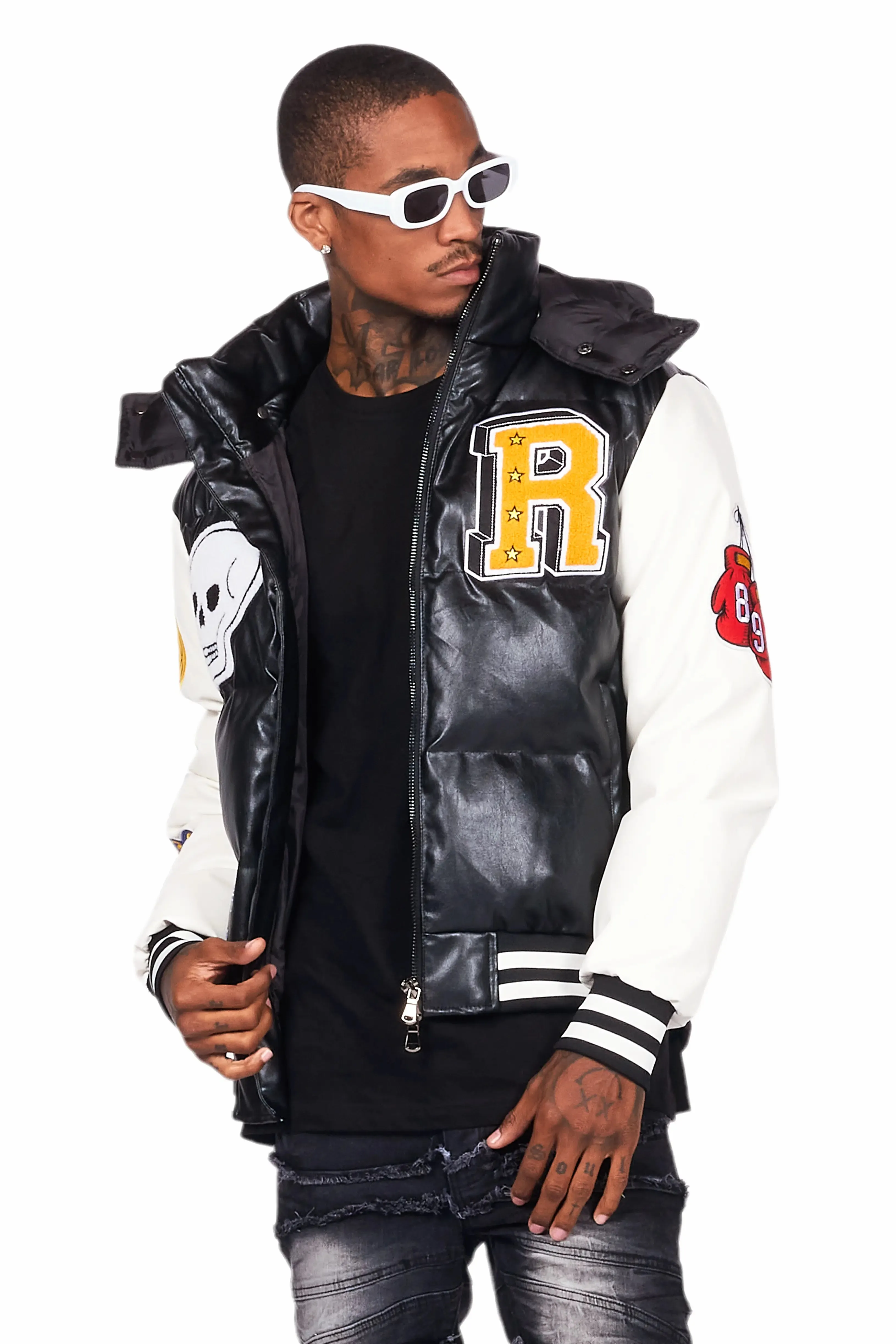 Eisen Black Puffer Jacket sold by Rockstar Original product image thumbnail 4