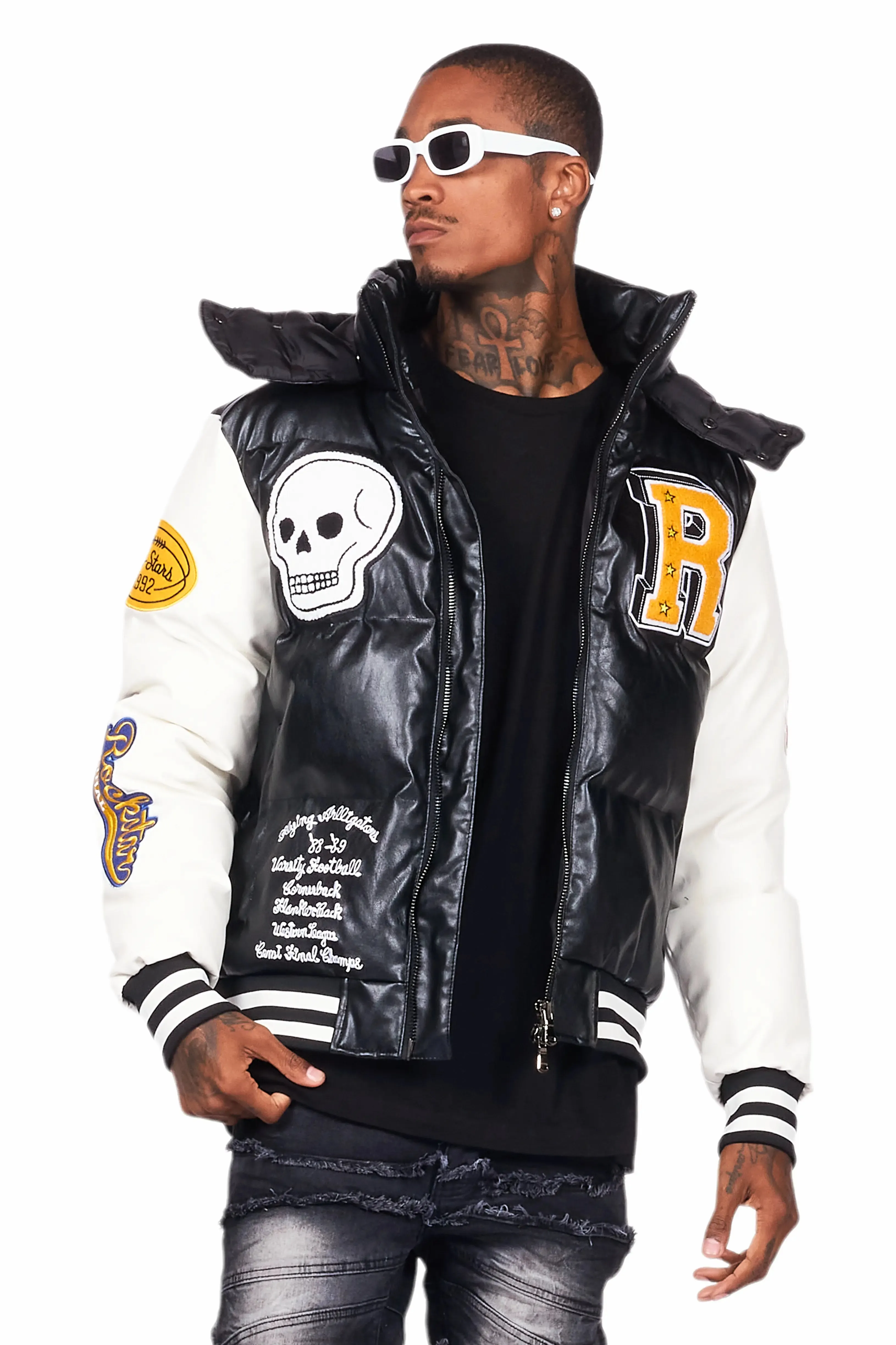 Eisen Black Puffer Jacket sold by Rockstar Original product image thumbnail 3