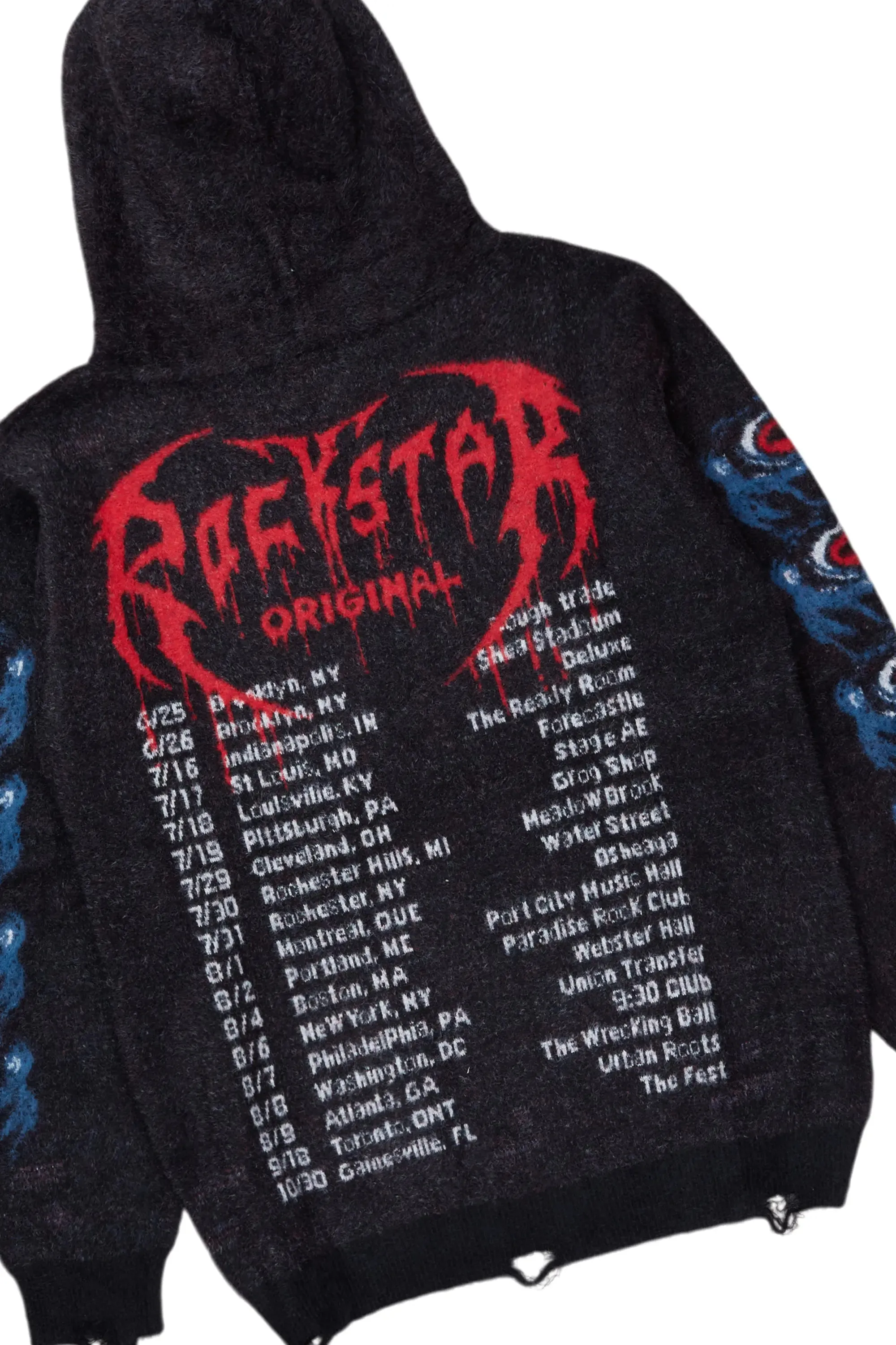 Ika Black Knit Hoodies & Shake Stacked Flare Jean Bundle sold by Rockstar Original product image thumbnail 3