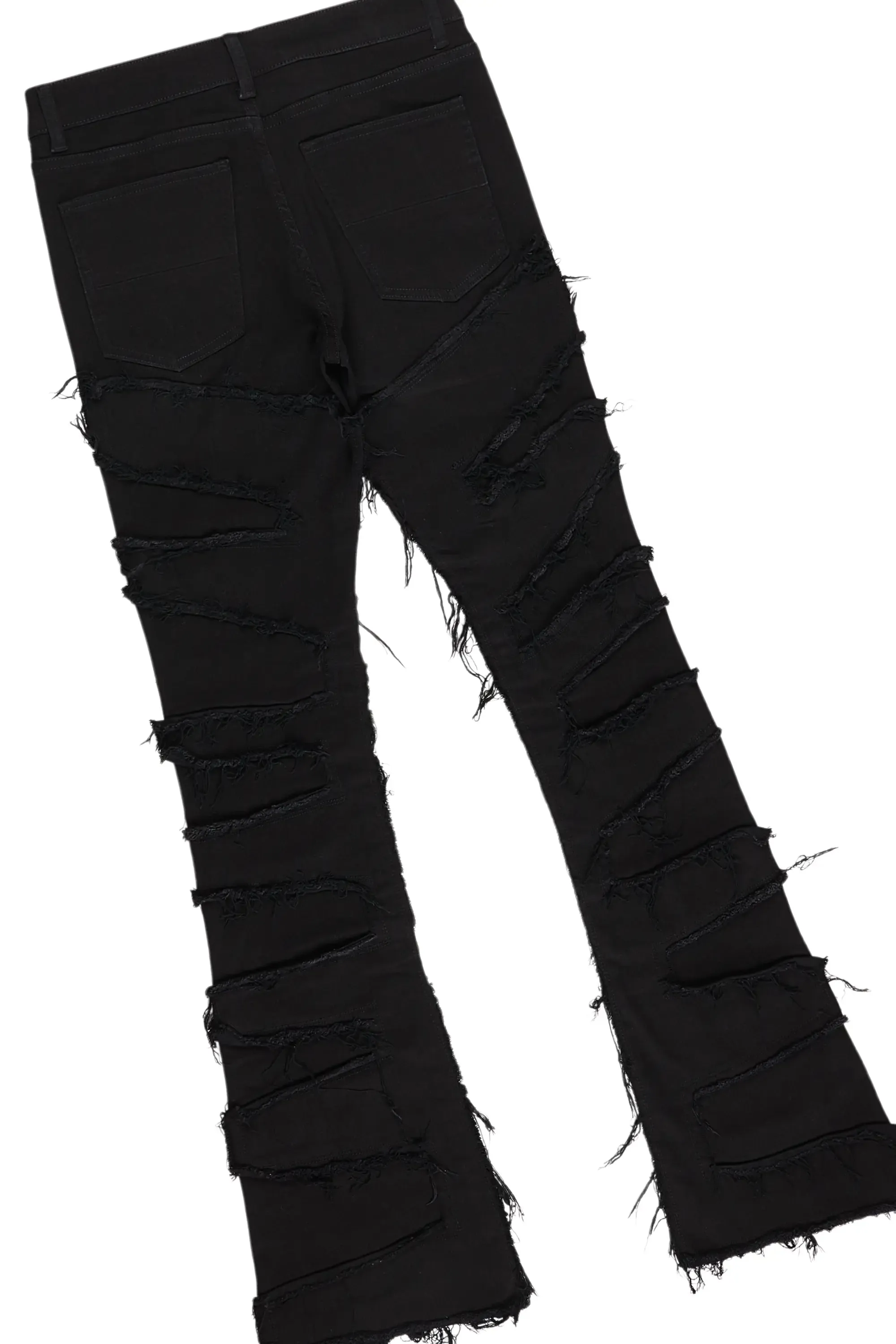 Ika Black Knit Hoodies & Shake Stacked Flare Jean Bundle sold by Rockstar Original product image thumbnail 5