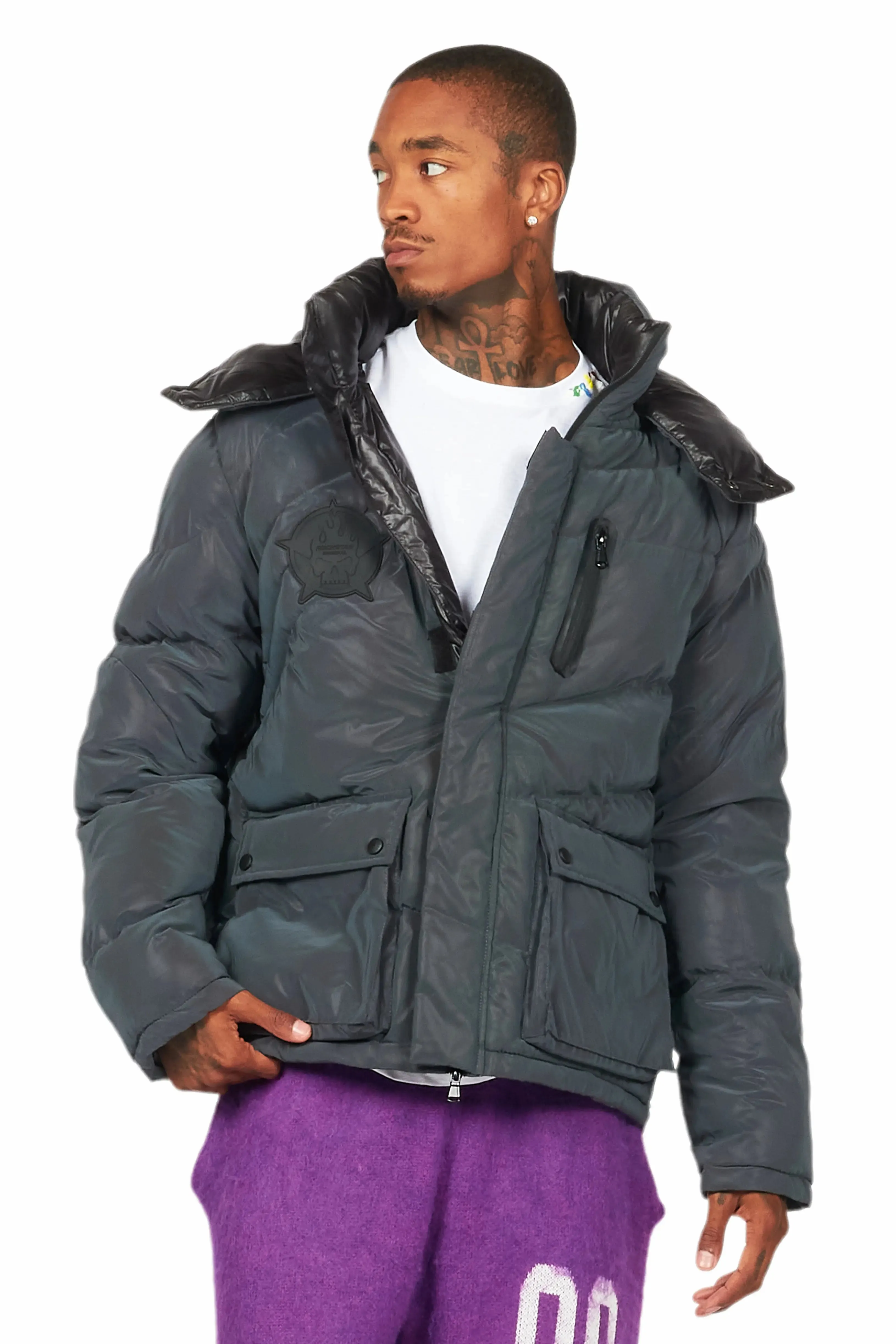 Shuto Reflective Puffer Jacket sold by Rockstar Original product image thumbnail 3