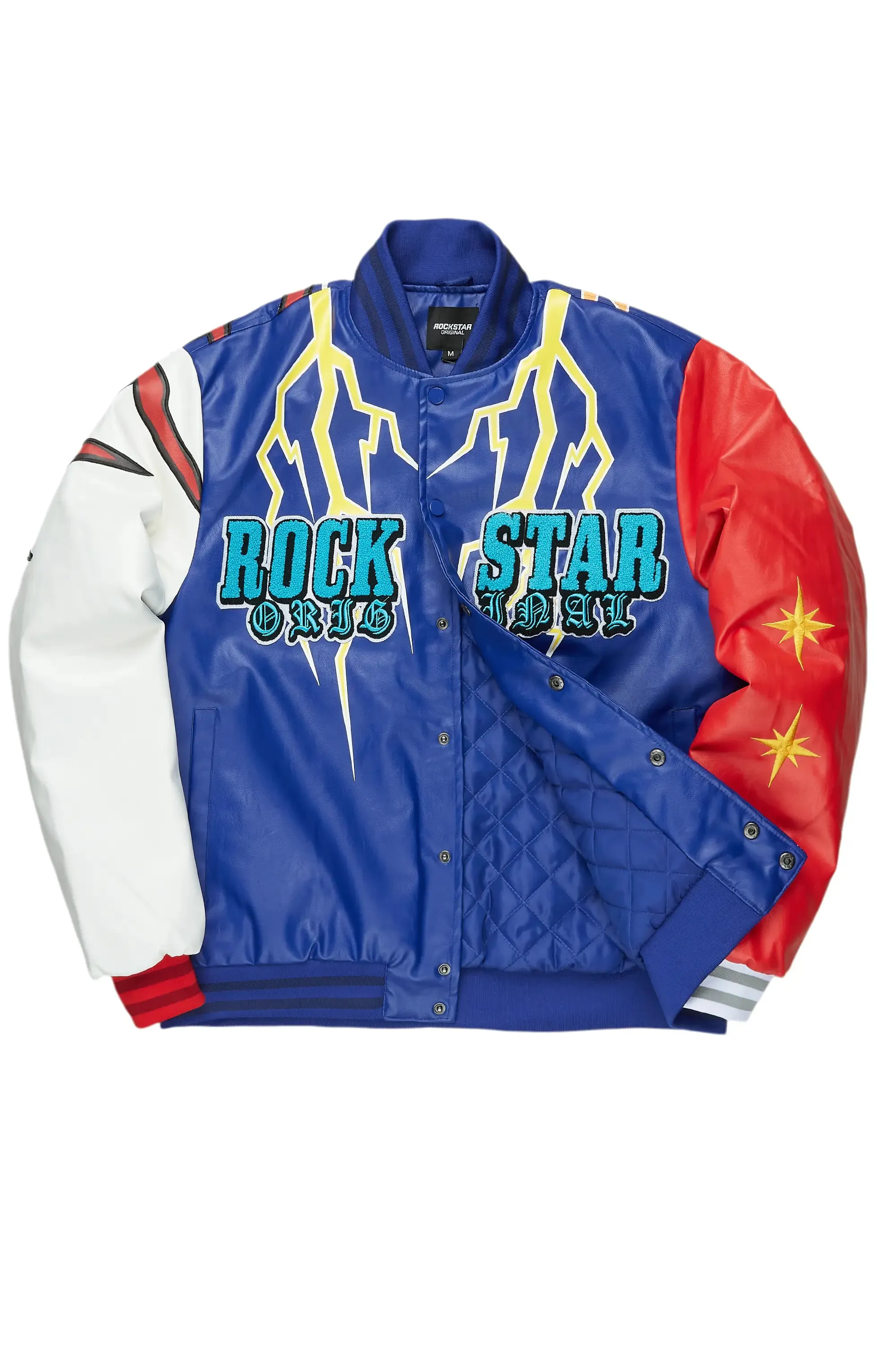 Berube Blue/Multi Varsity Jacket sold by Rockstar Original product image thumbnail 4