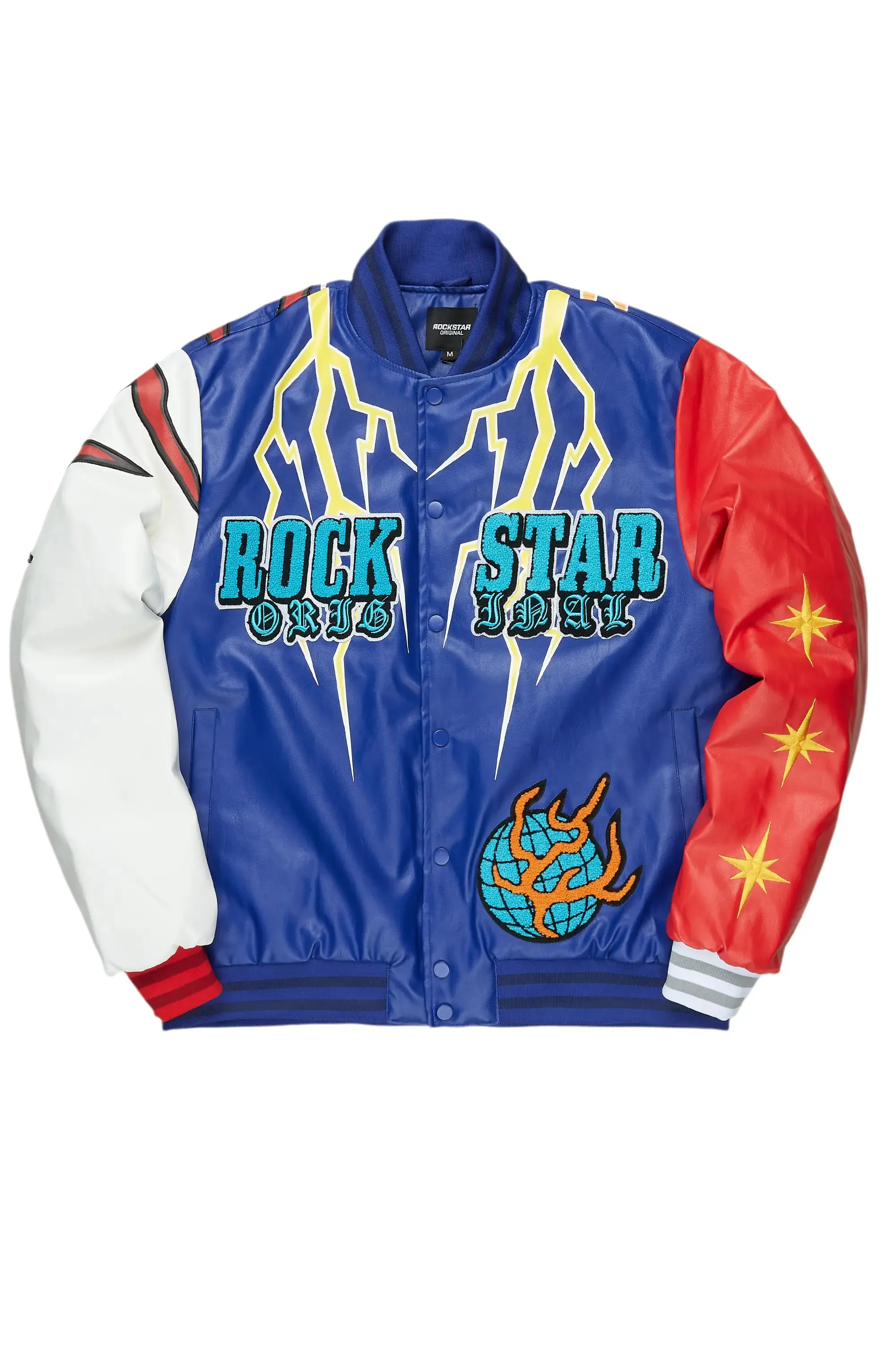 Berube Blue/Multi Varsity Jacket sold by Rockstar Original product image thumbnail 2