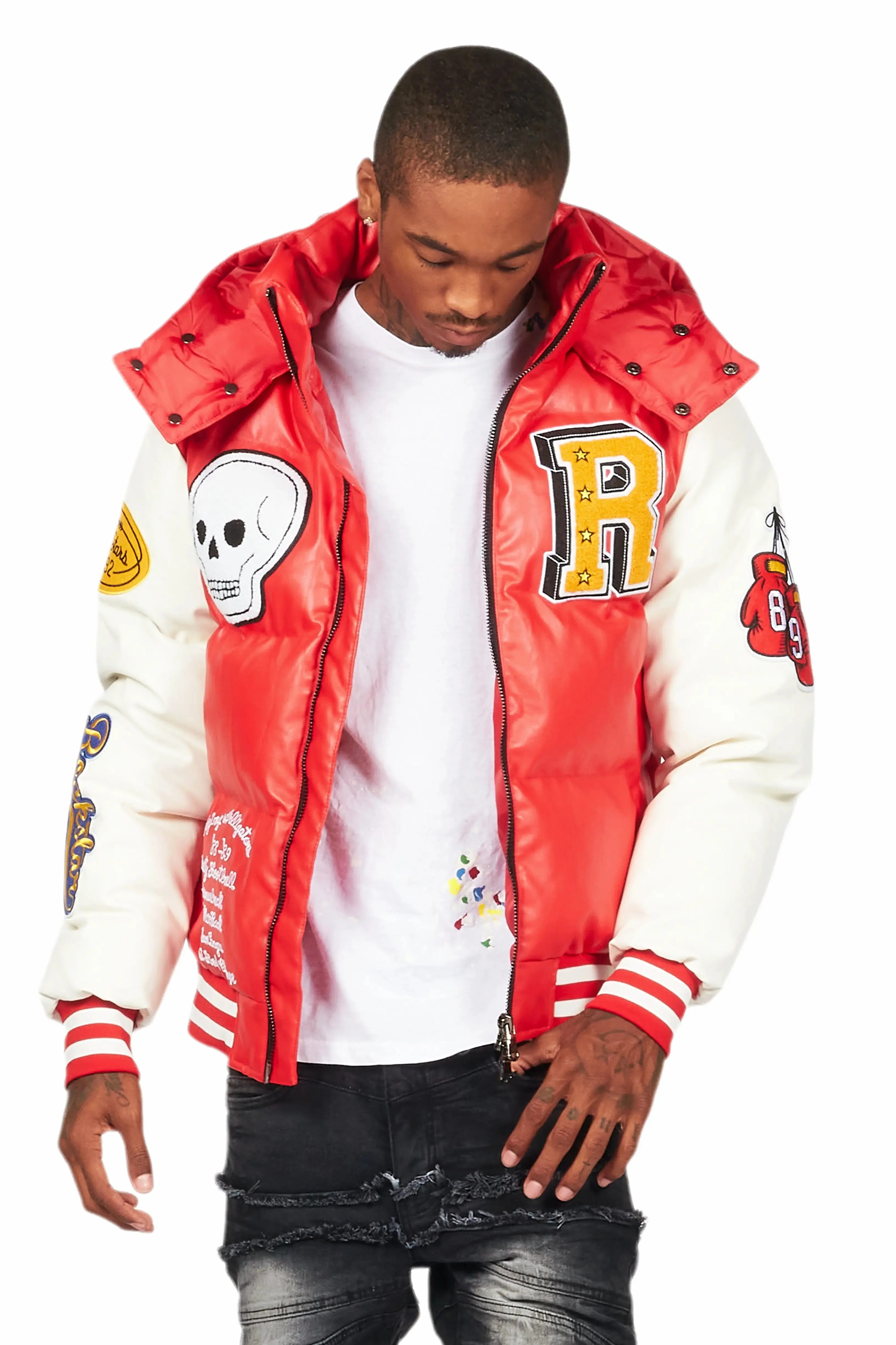 Eisen Red Puffer Jacket sold by Rockstar Original product image thumbnail 5
