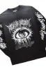 All Seeing Eyes Black Long Sleeve T-Shirt/Stacked Flare Cargo Jean Bundle sold by Rockstar Original