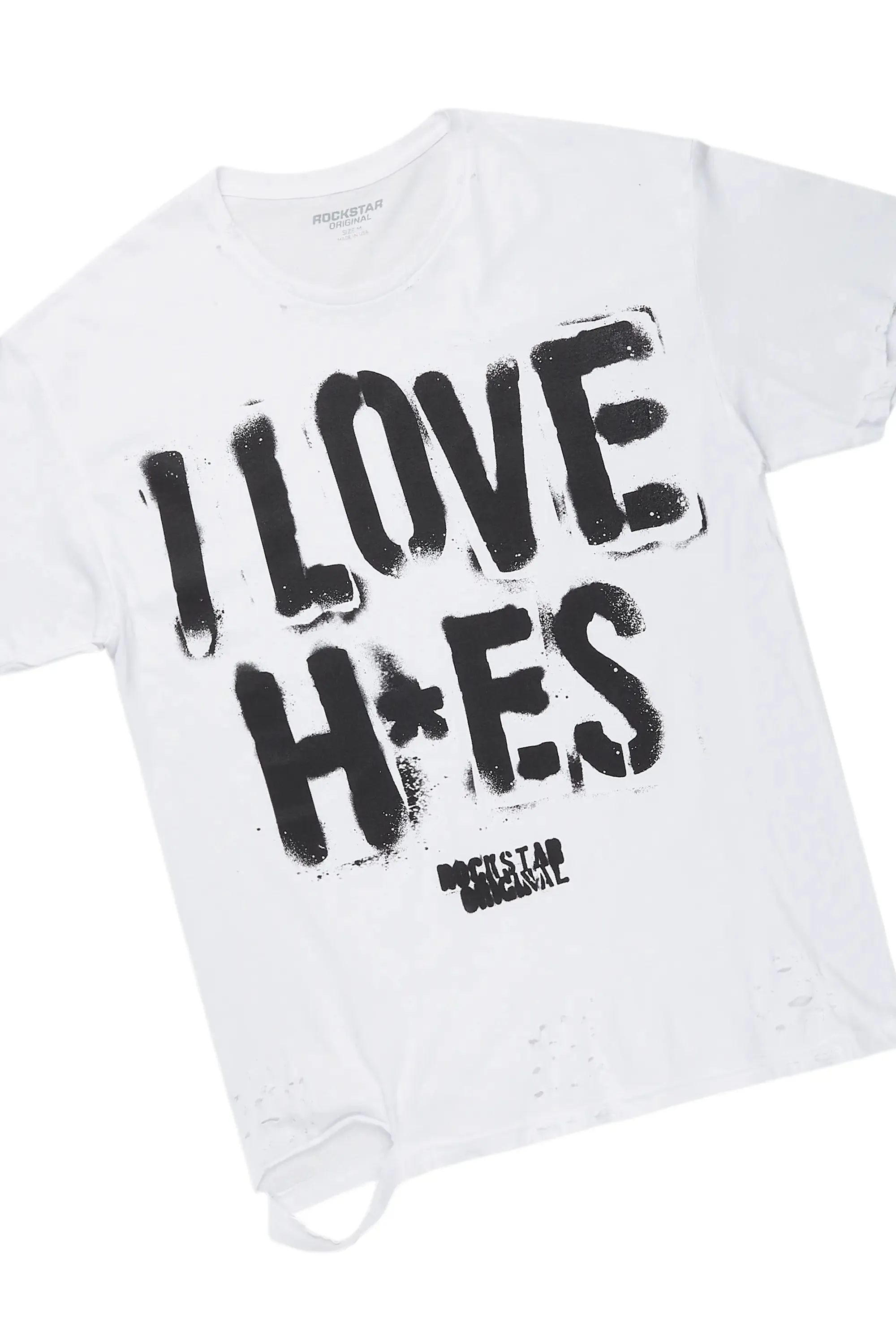 Banyan White T-Shirt & Camden Super Stacked Flare Jean Bundle sold by Rockstar Original product image thumbnail 2