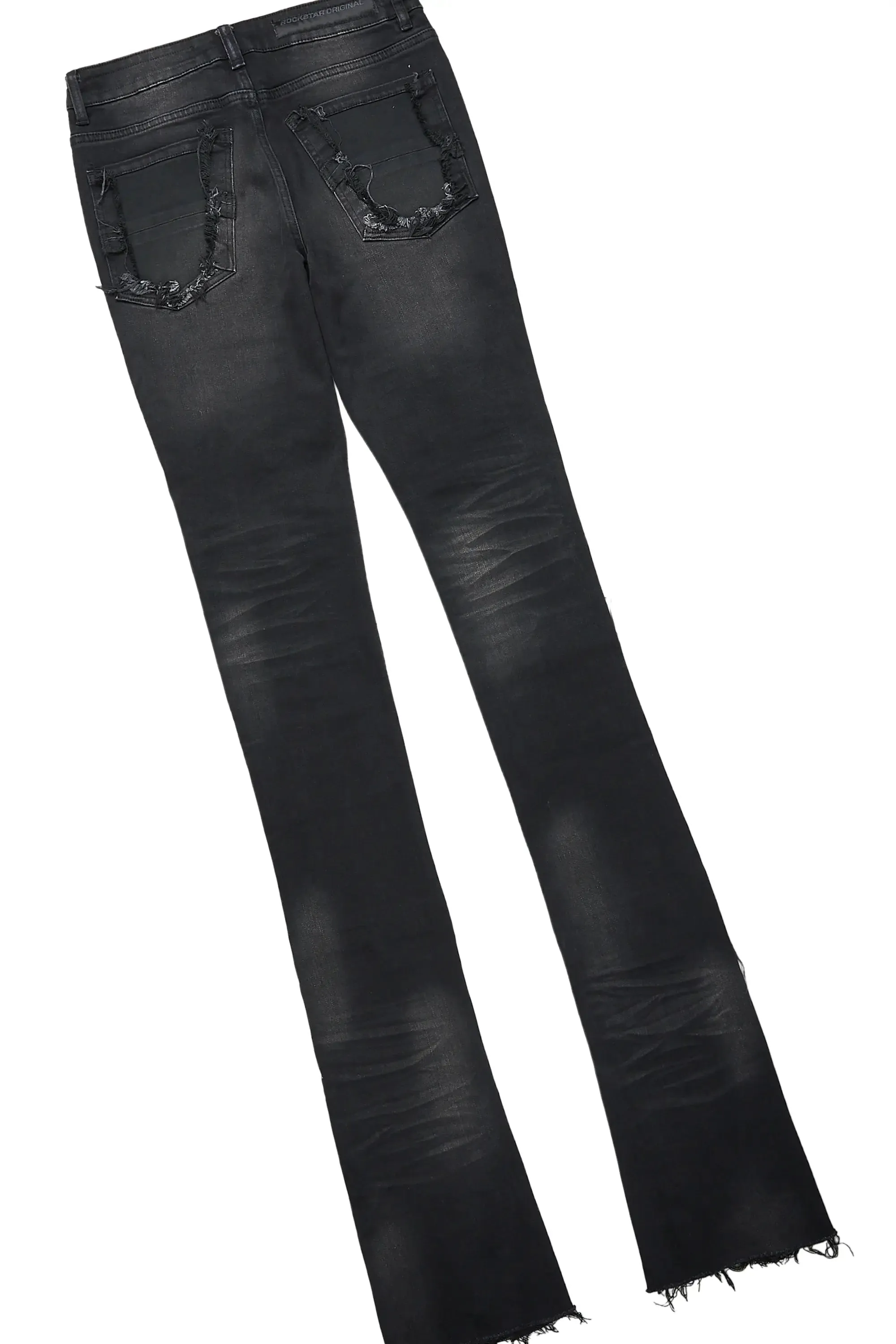 Fuka Black Knit Hoodie & Pooja Super Stacked Flare Jean Bundle sold by Rockstar Original product image thumbnail 5