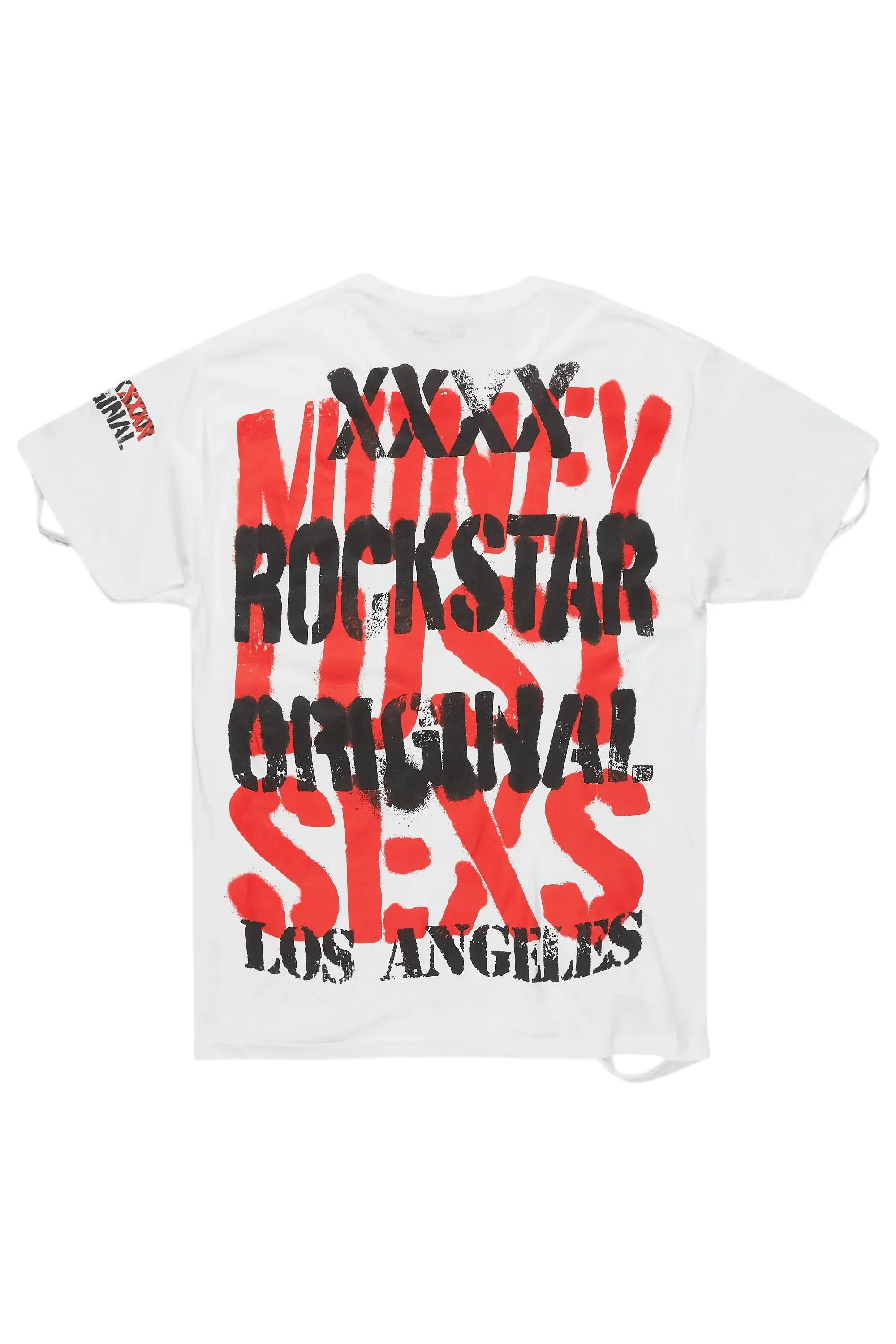 Omer White Oversized Graphic T-Shirt sold by Rockstar Original product image thumbnail 3