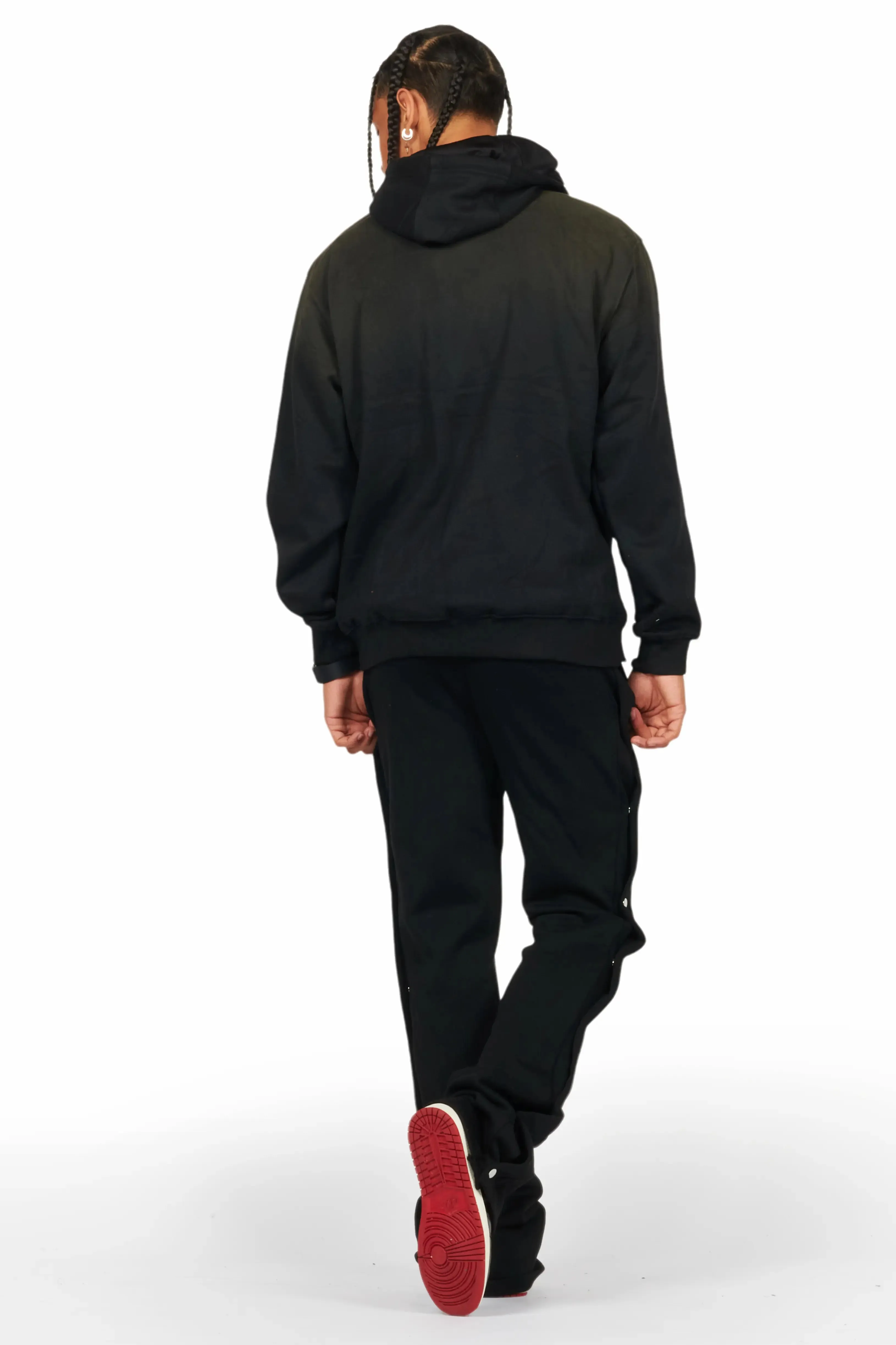 Filip Black Baggy Snap Button Pant sold by Rockstar Original product image thumbnail 5