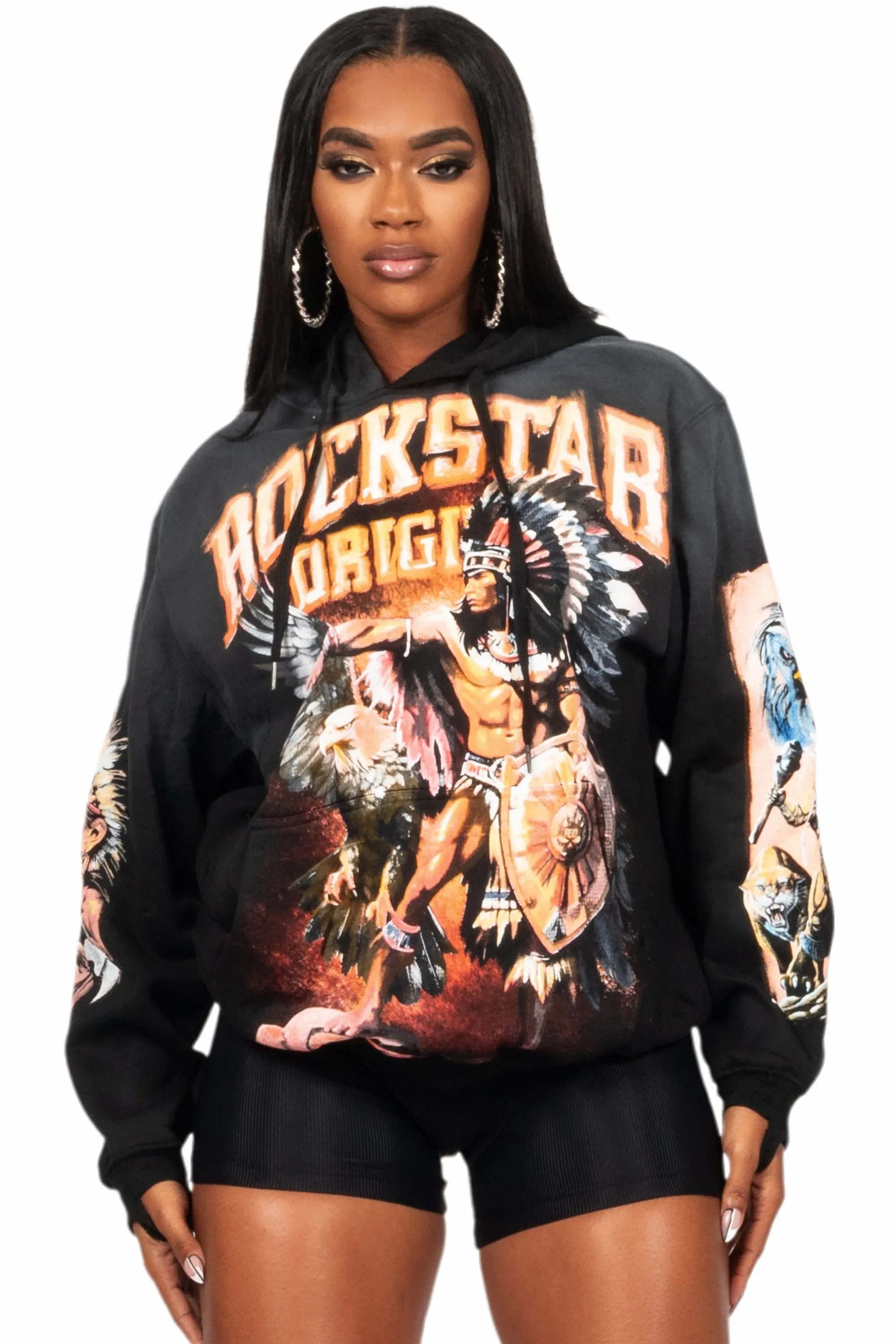 Raquel Black Oversized Hoodie sold by Rockstar Original