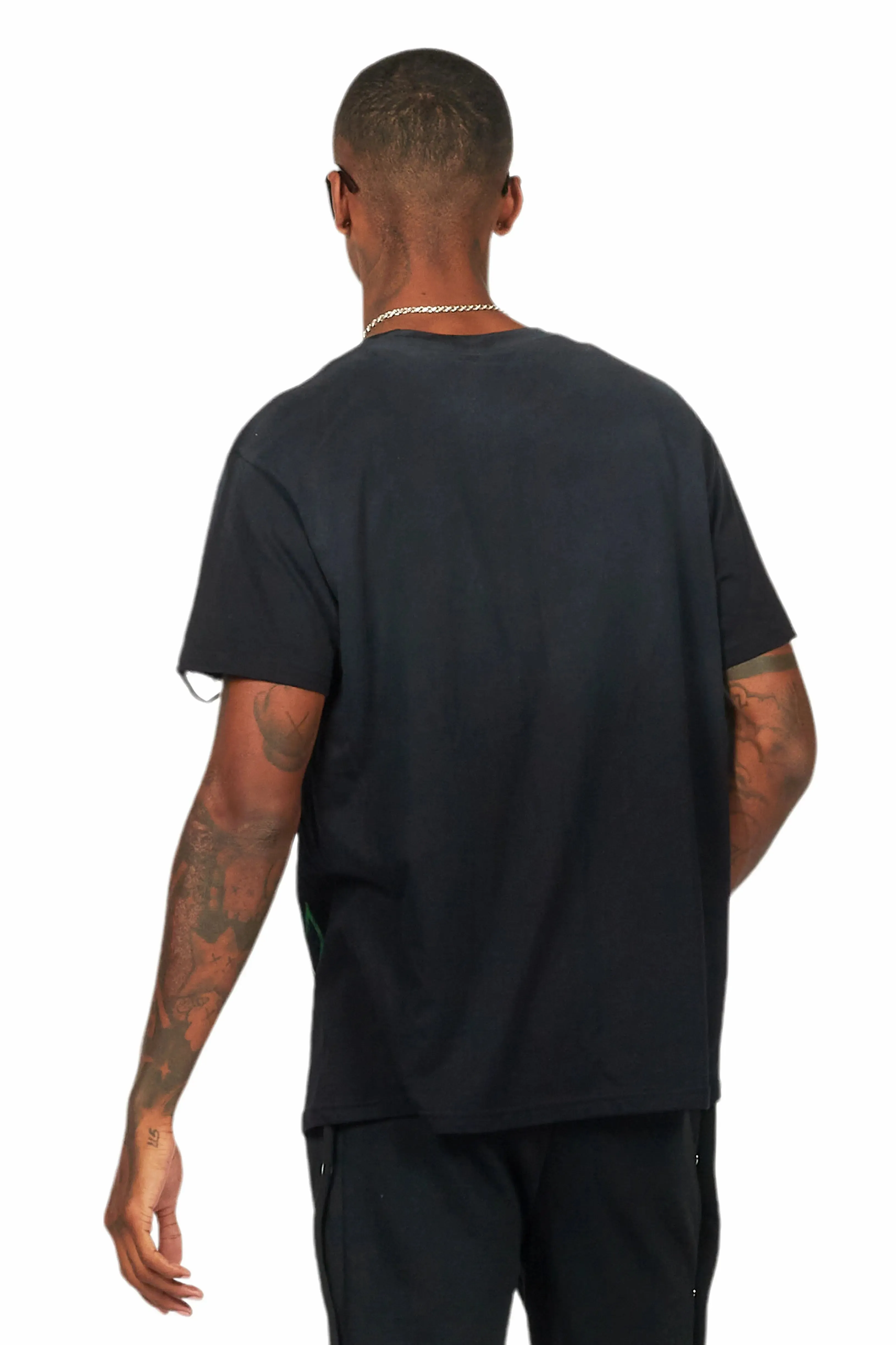 Quito Black Oversize Graphic T-Shirt sold by Rockstar Original product image thumbnail 4