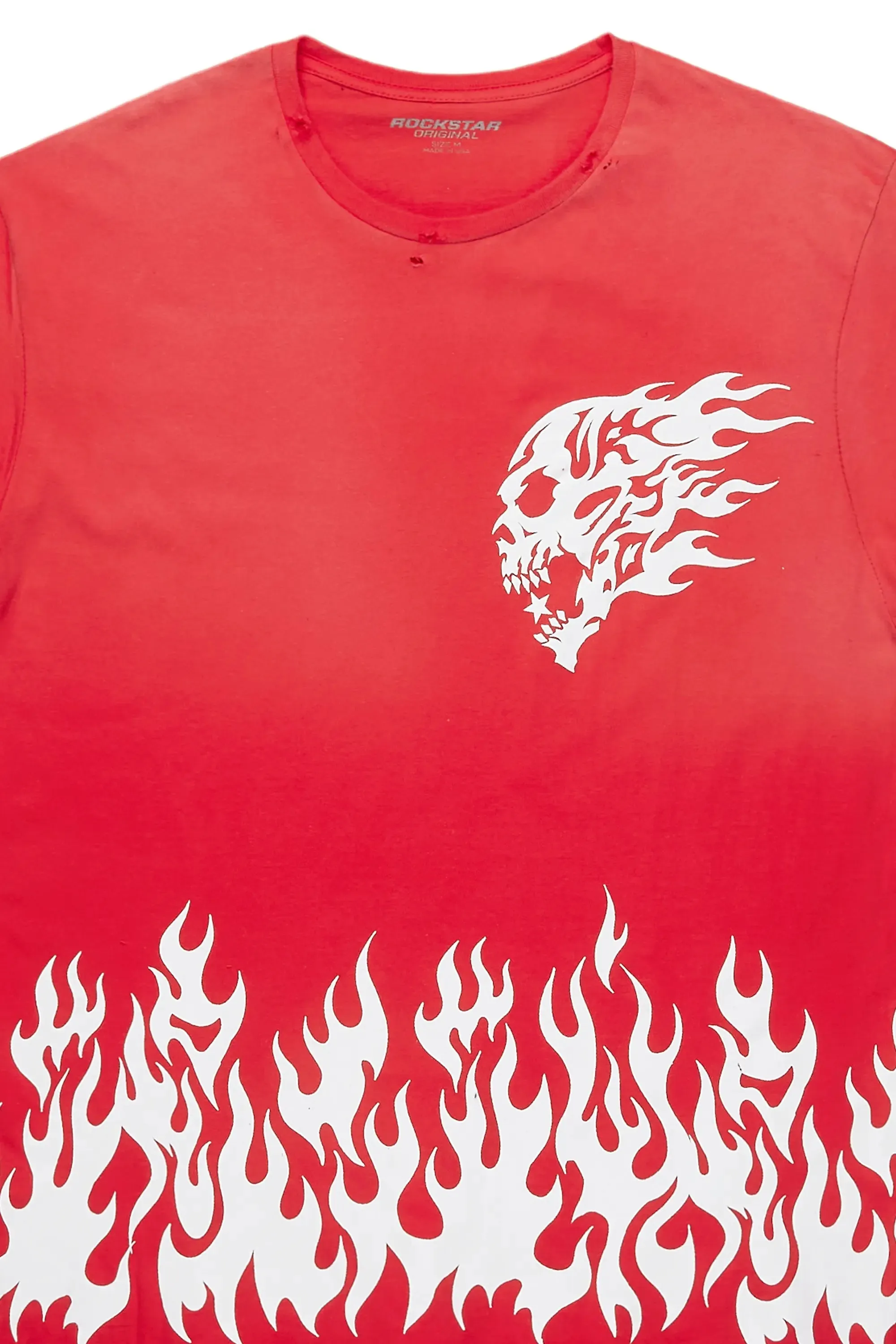 Kyzjaa Red Oversized T-Shirt sold by Rockstar Original product image thumbnail 2