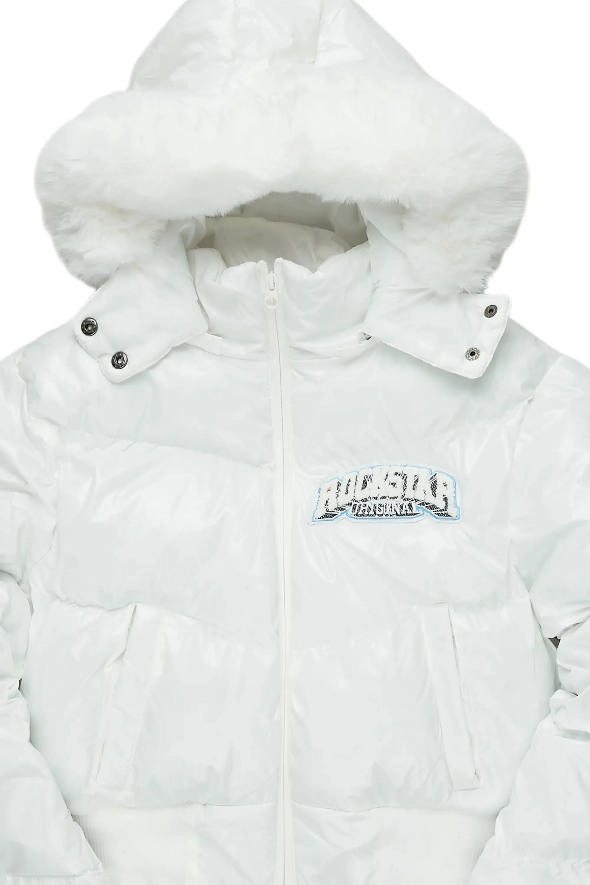 Chrishona White Puffer Jacket sold by Rockstar Original product image thumbnail 3