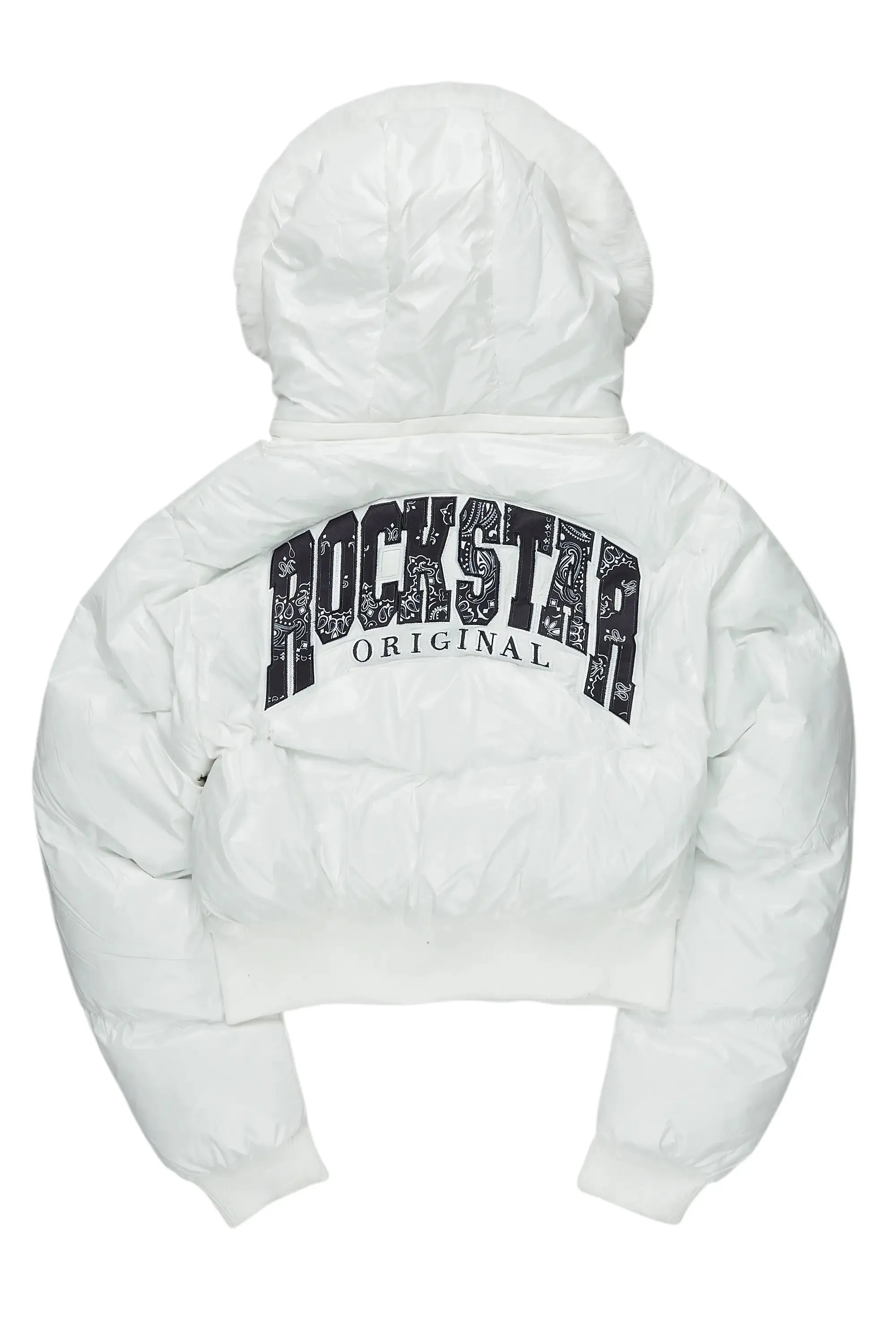 Chrishona White Puffer Jacket sold by Rockstar Original product image thumbnail 4