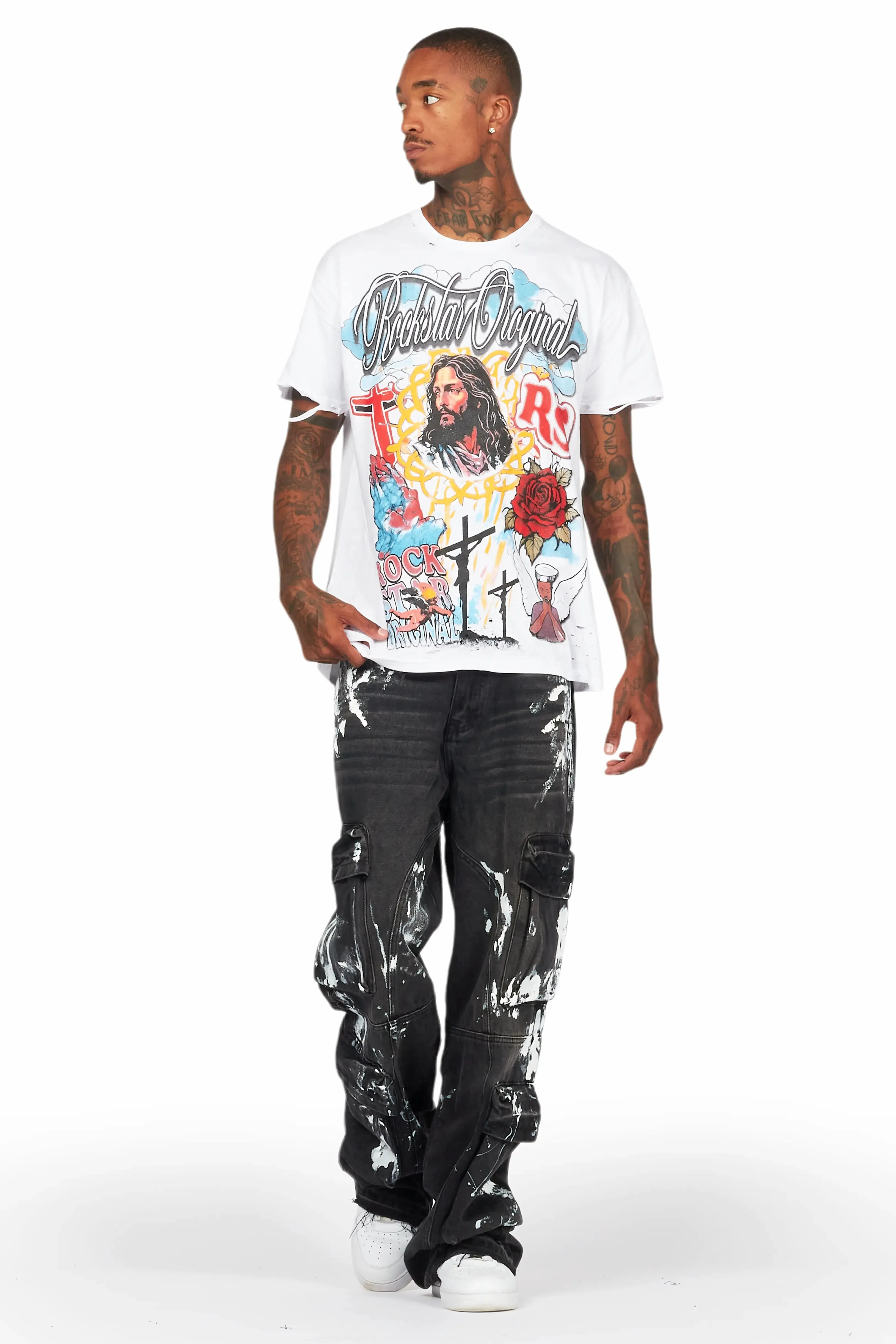 Alary Painter Black Baggy Fit Cargo Jean sold by Rockstar Original product image thumbnail 3