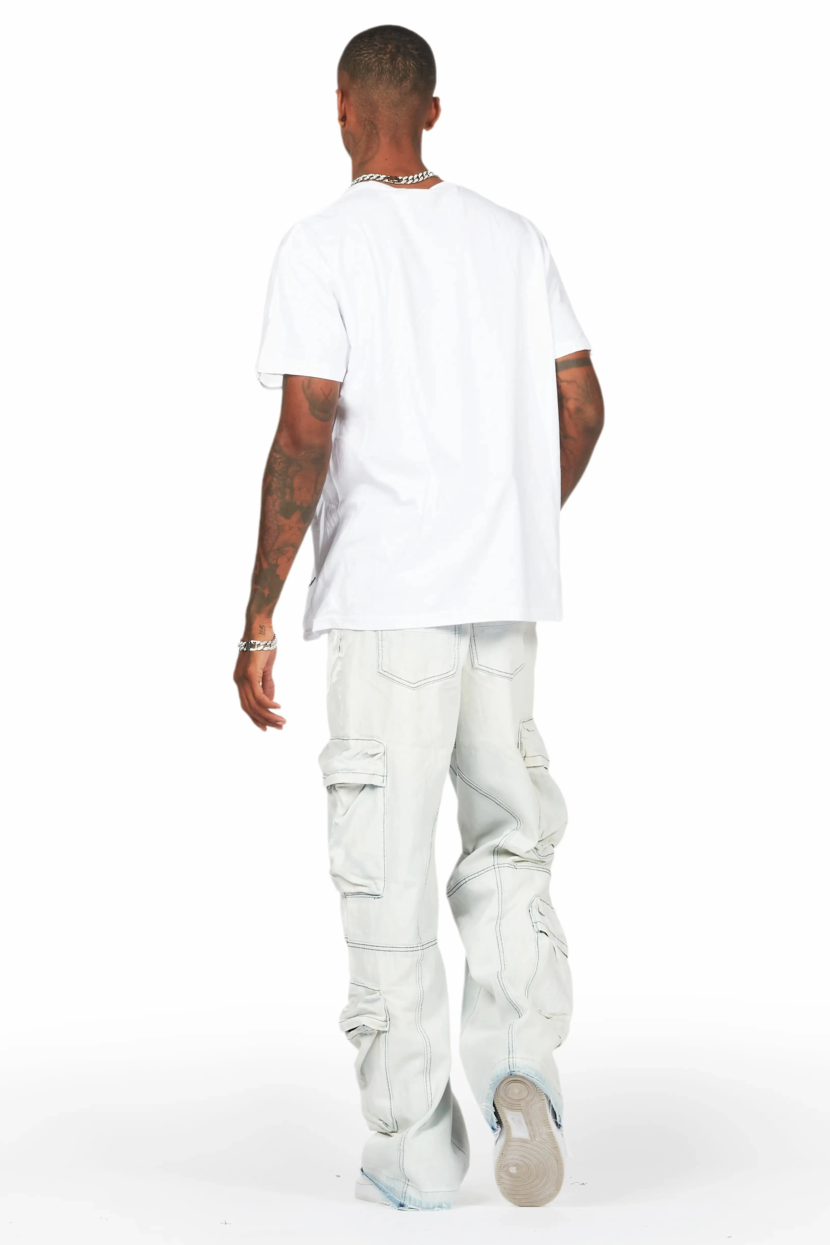 Alary Painter Blue Baggy Fit Cargo Jean sold by Rockstar Original product image thumbnail 5