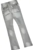 Anesso Grey Oversize T-Shirt/Stacked Flare Cargo Jean Bundle sold by Rockstar Original