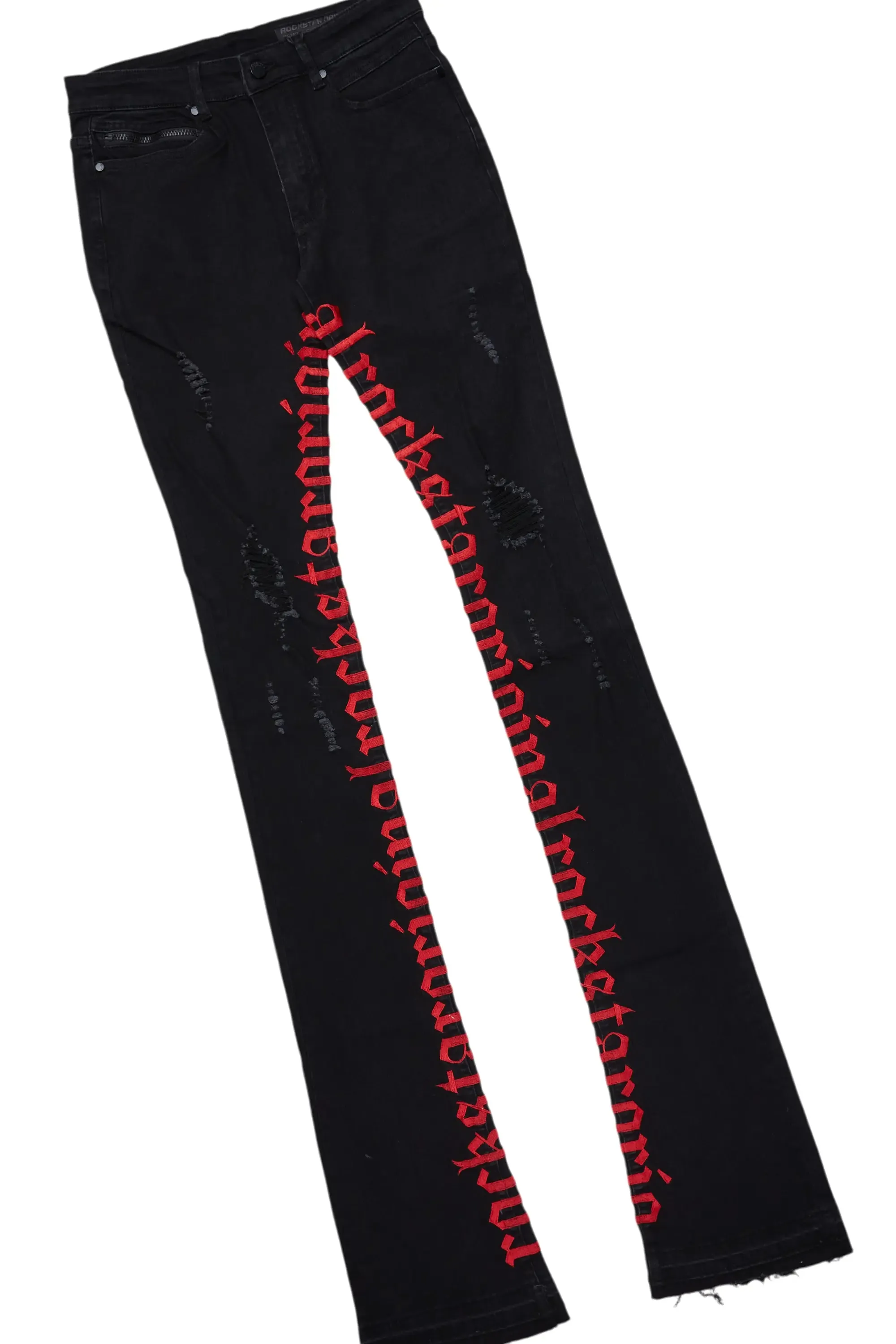 Cappy Black T-Shirt & Colette Super Stacked Flare Jean Bundle sold by Rockstar Original product image thumbnail 3