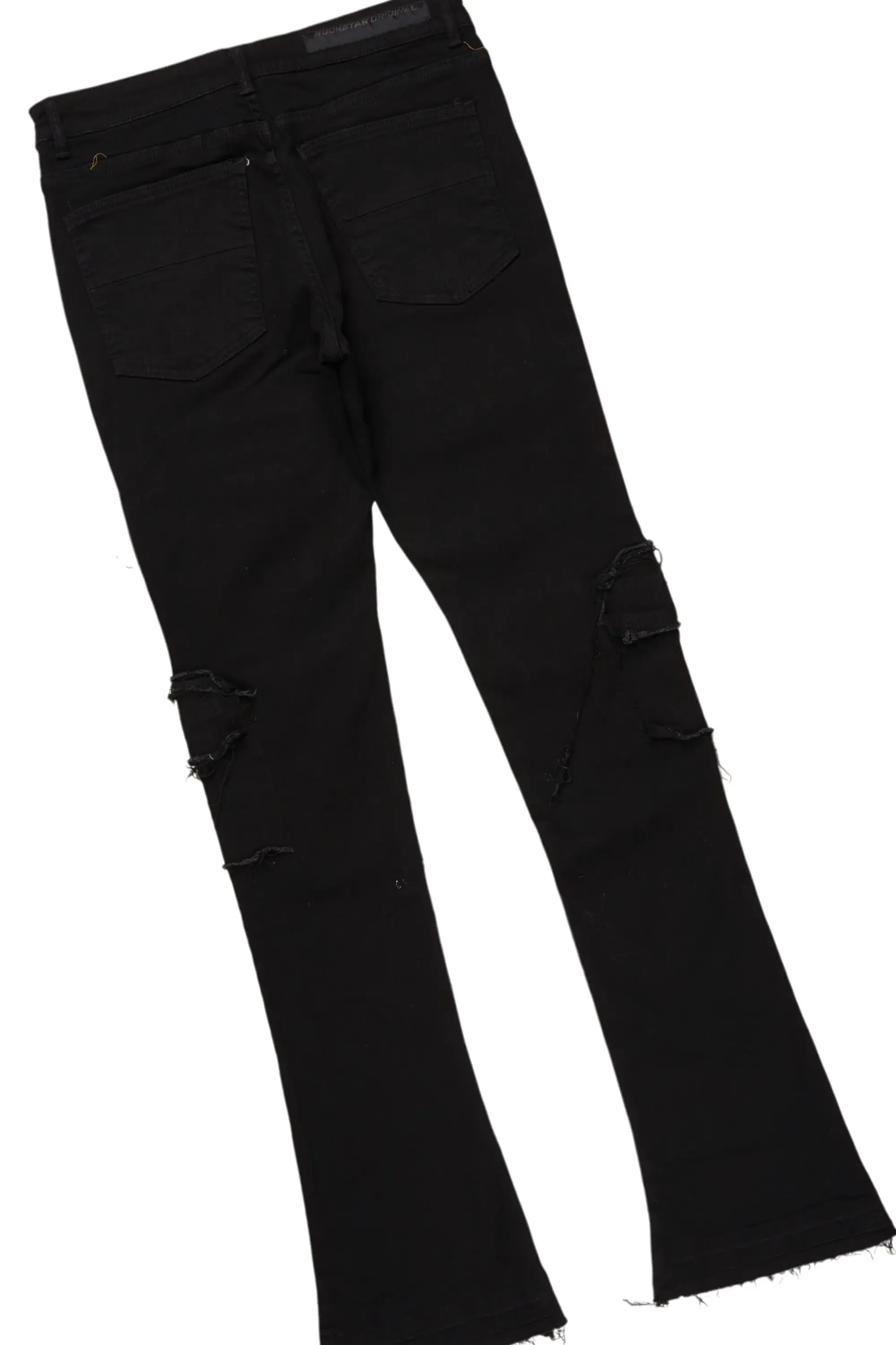 Tarl Black T-Shirt/Stacked Flare Jean Bundle sold by Rockstar Original product image thumbnail 4