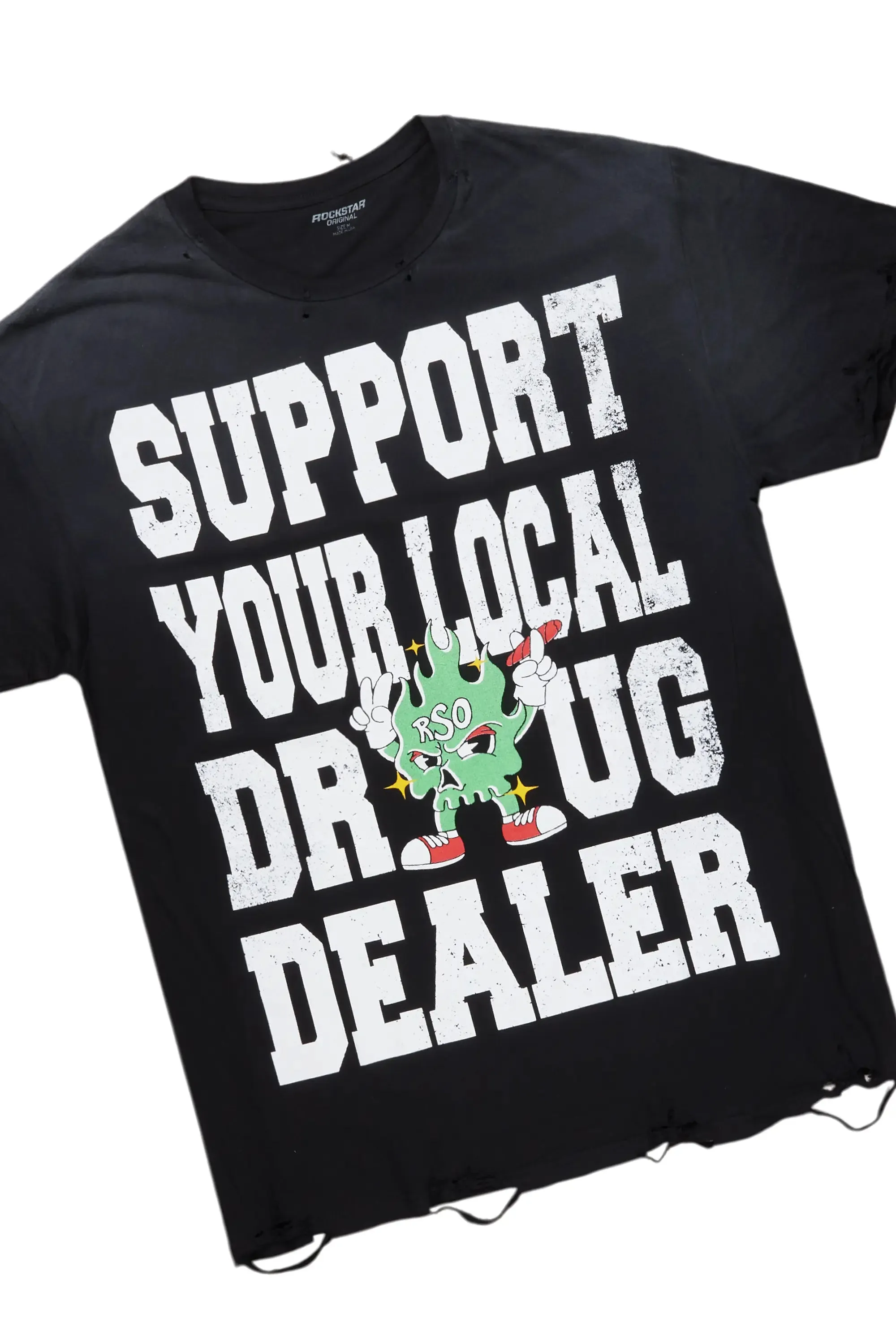 Tarl Black T-Shirt/Stacked Flare Jean Bundle sold by Rockstar Original product image thumbnail 2