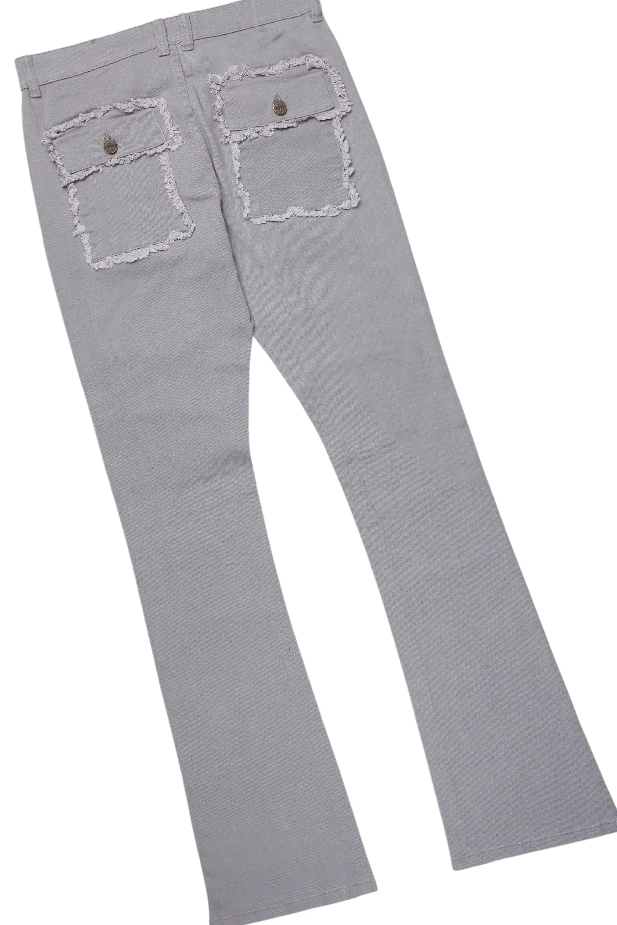 Grill Grey Oversized T-Shirt/Stacked Flare Cargo Jean Bundle sold by Rockstar Original product image thumbnail 5