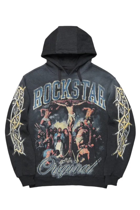 Waller Charcoal Graphic Hoodie sold by Rockstar Original