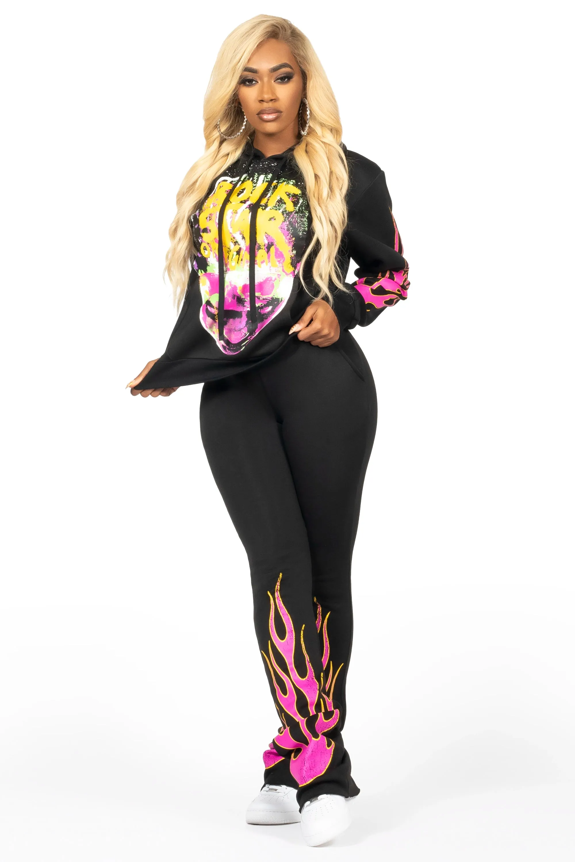 Marielos Black Super Stacked Trackset sold by Rockstar Original product image thumbnail 3