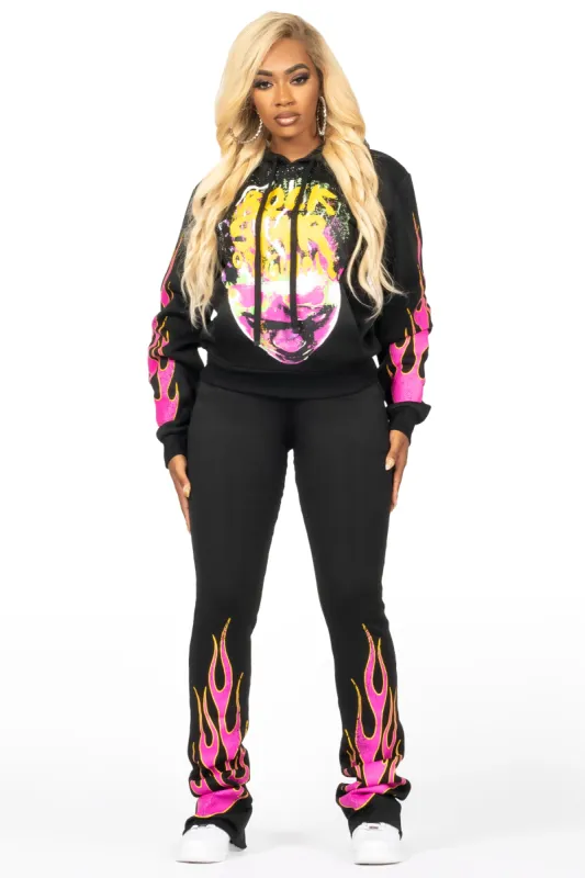 Marielos Black Super Stacked Trackset sold by Rockstar Original