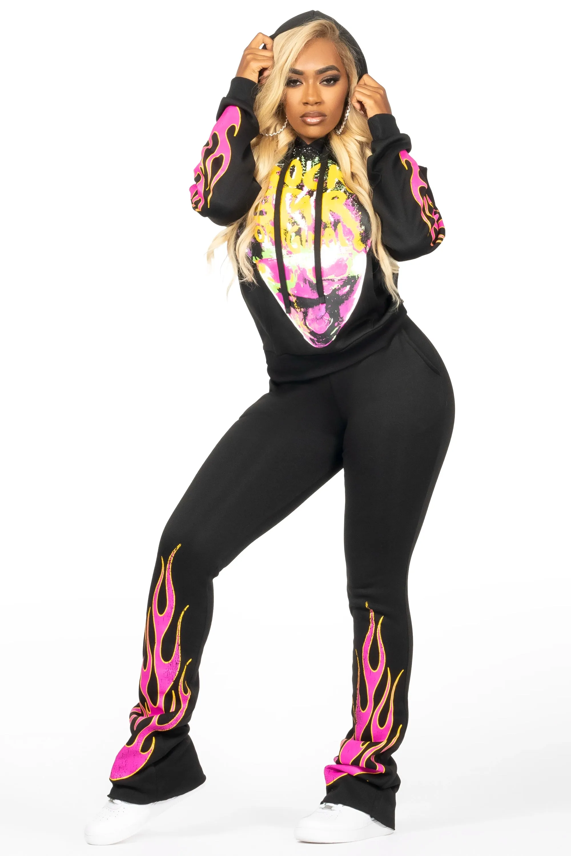 Marielos Black Super Stacked Trackset sold by Rockstar Original product image thumbnail 2