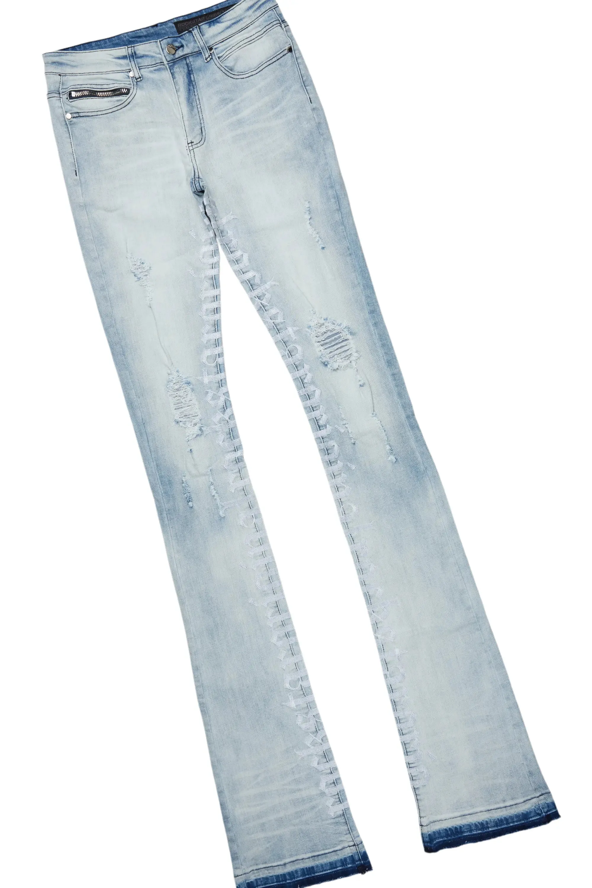 Inis Black Hoodie & Colette Blue Super Stacked Flare Jean Bundle sold by Rockstar Original product image thumbnail 4