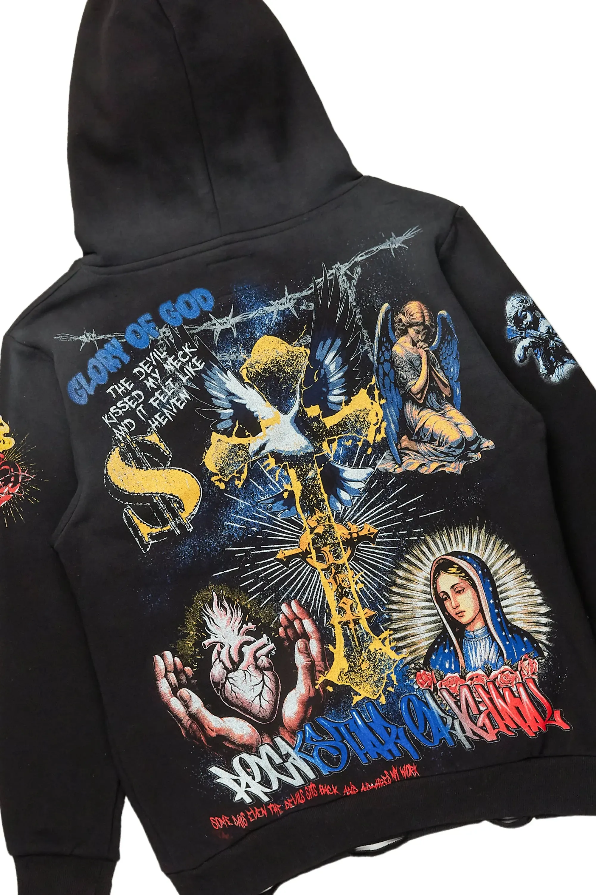 Inis Black Hoodie & Colette Blue Super Stacked Flare Jean Bundle sold by Rockstar Original product image thumbnail 3