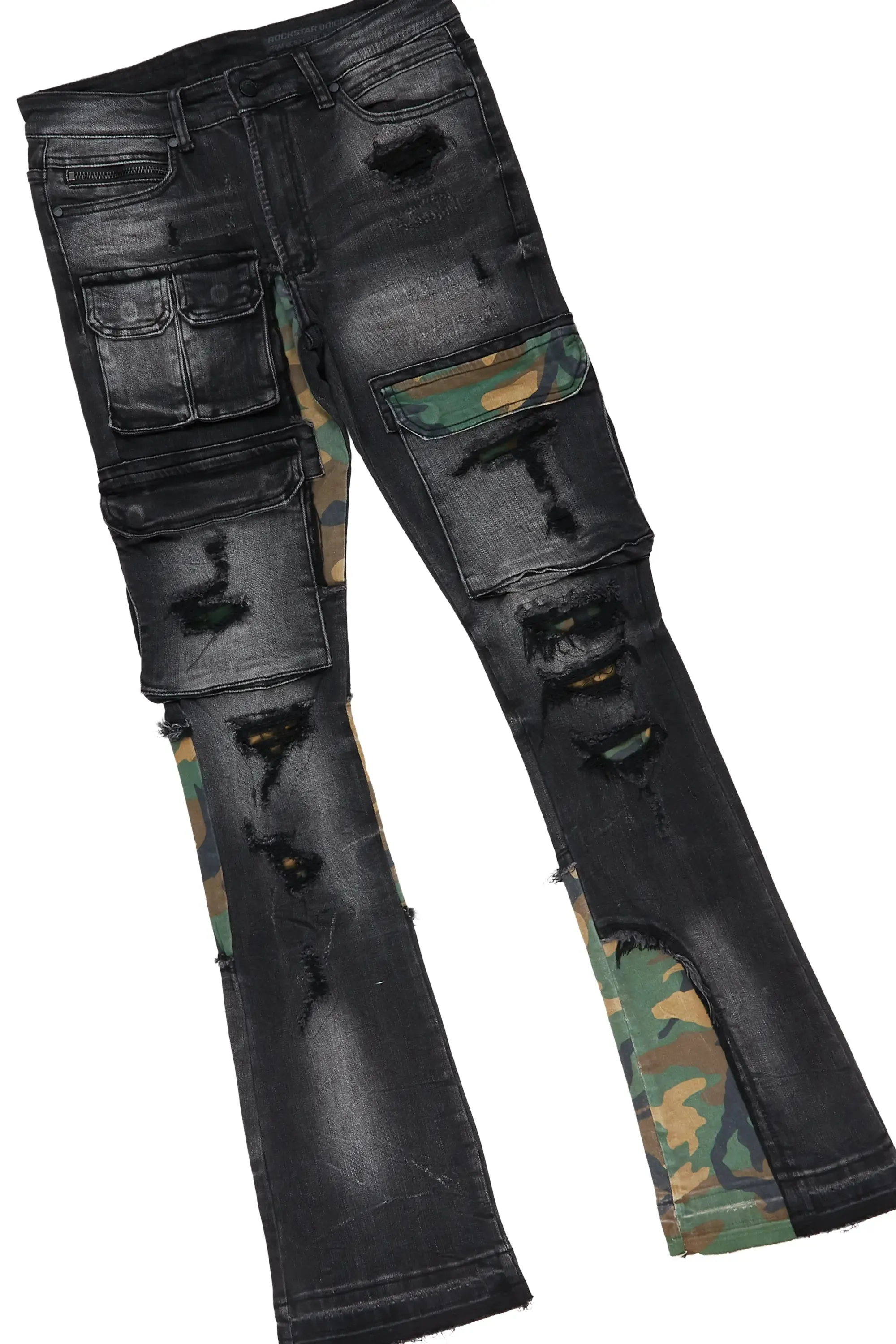 Tarl Oatmeal Hoodie & Zeta Stacked Flare Jean Bundle sold by Rockstar Original product image thumbnail 3