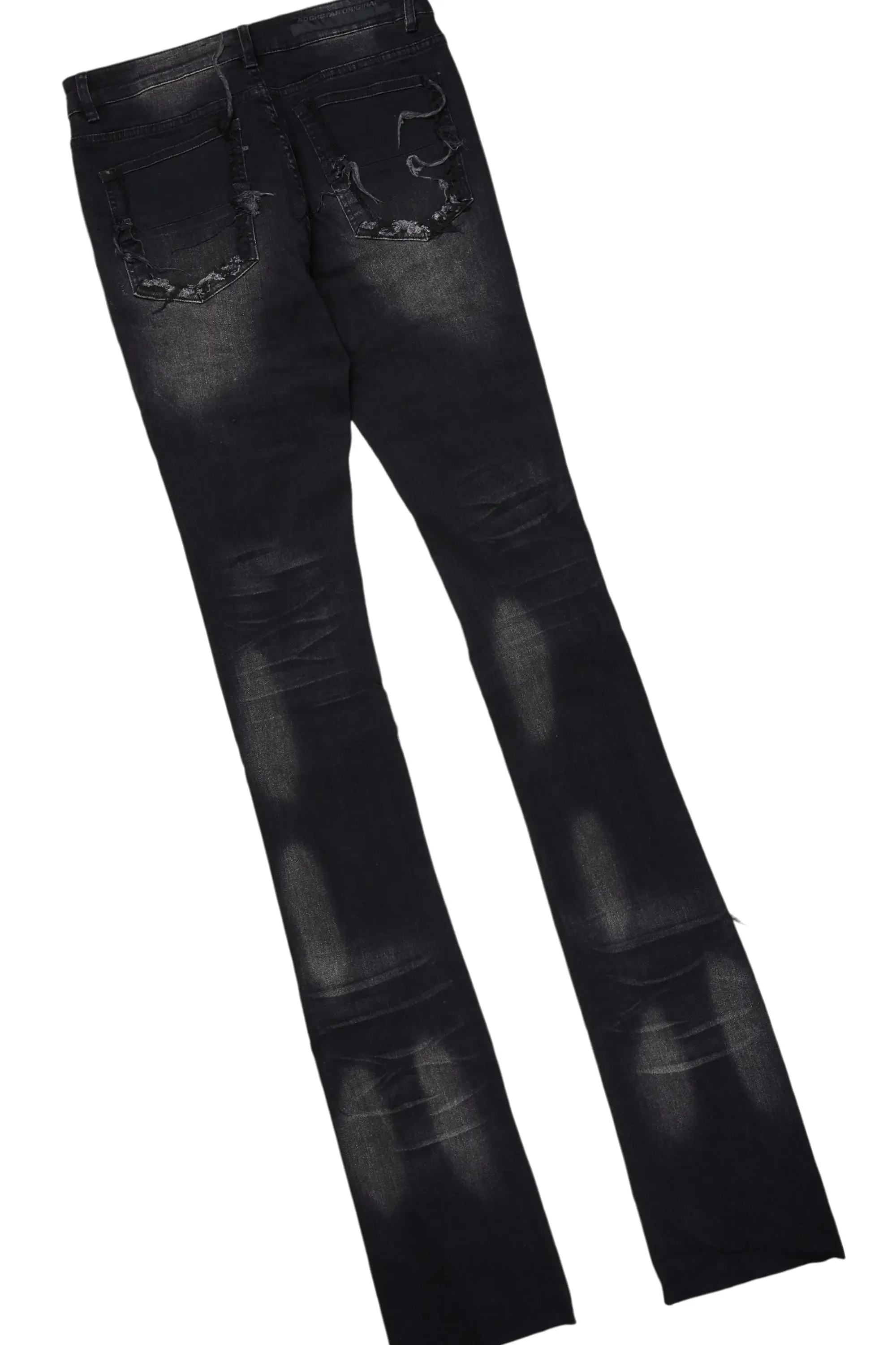 Ojas Black T-Shirt & Petrus Super Stacked Flare Jean Bundle sold by Rockstar Original product image thumbnail 4