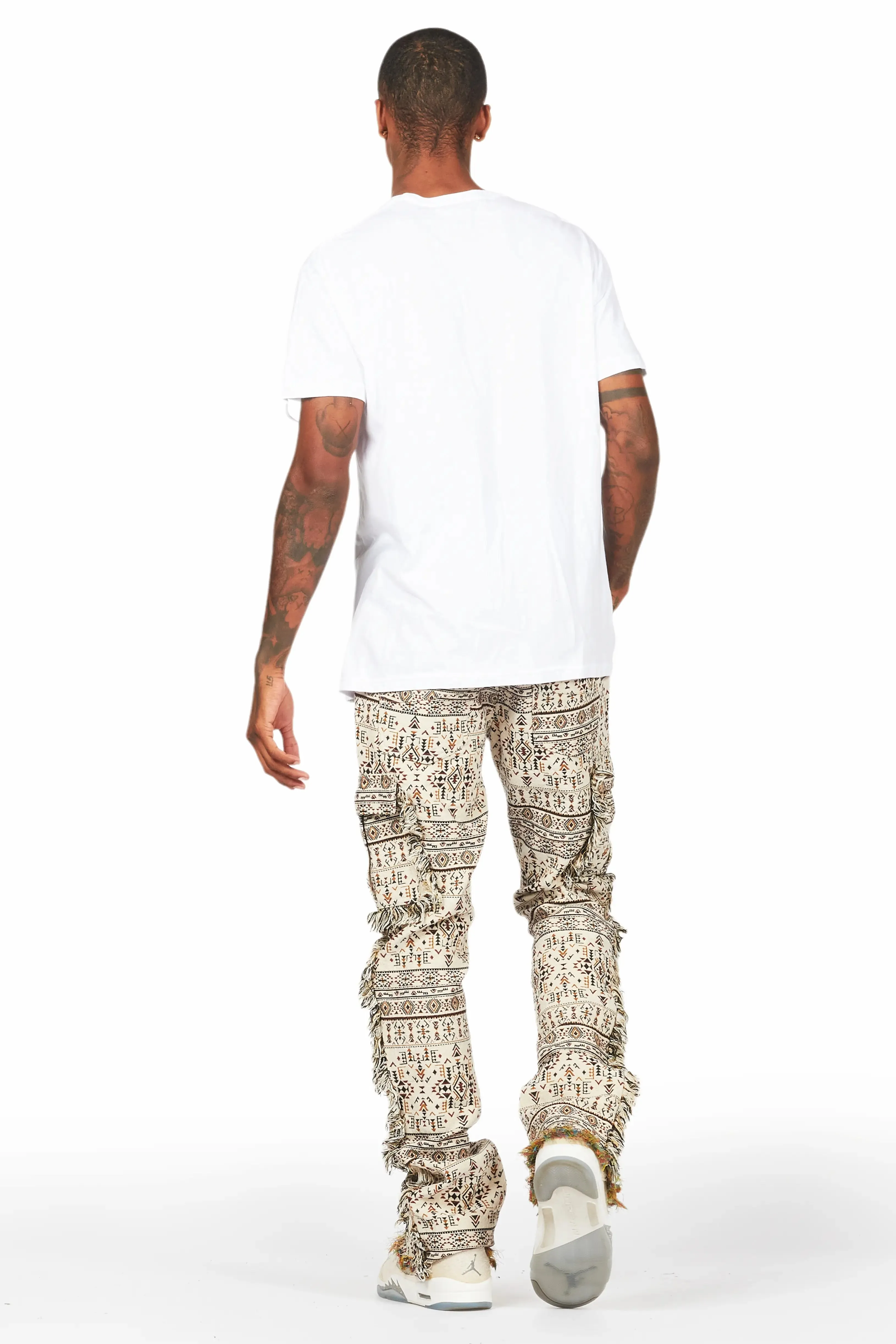 Tadashi White Graphic Oversized T-Shirt sold by Rockstar Original product image thumbnail 4