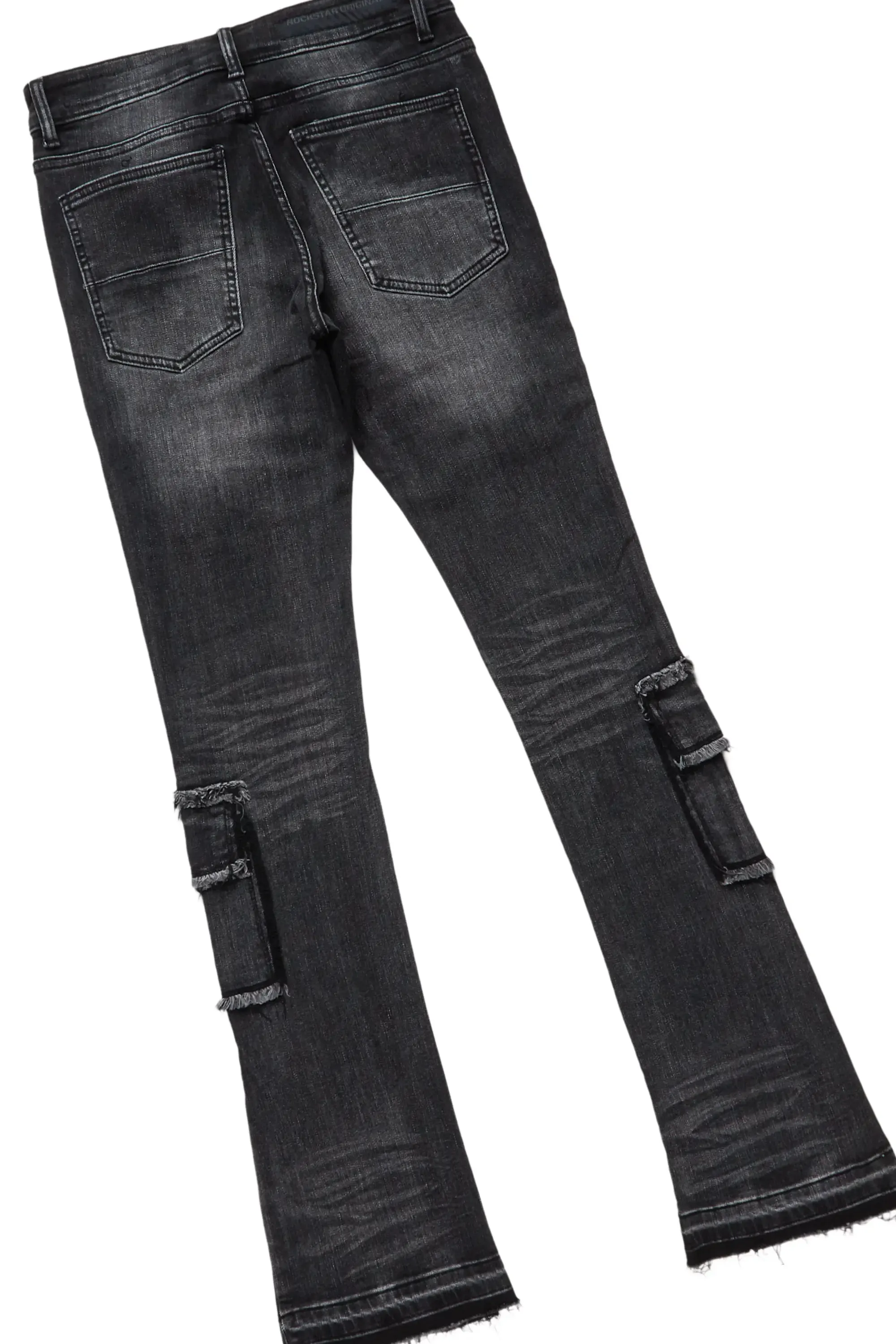 Omer Black Hoodie & Tyrell Stacked Flare Jean Bundle sold by Rockstar Original product image thumbnail 5