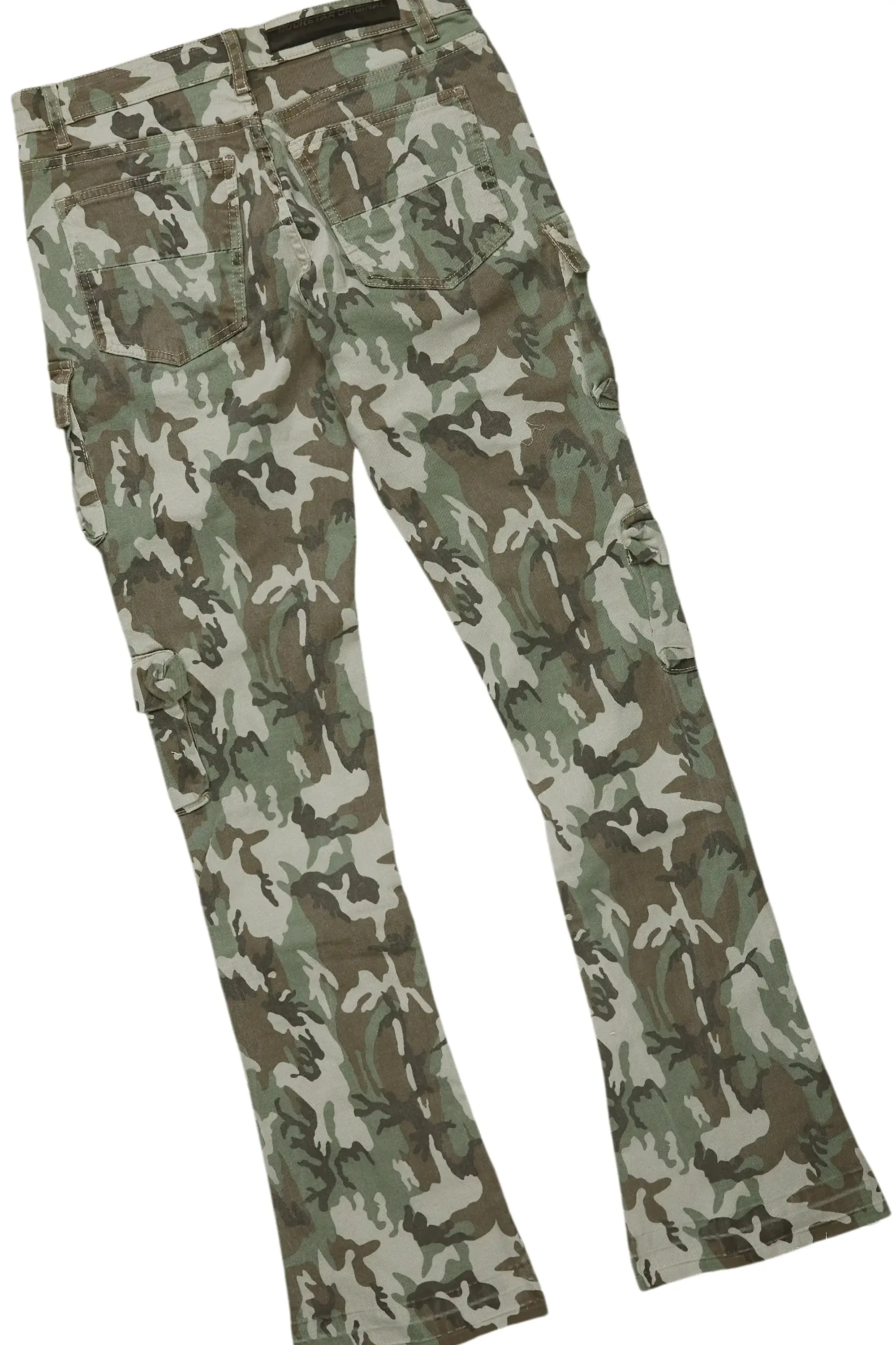 Lake White/Green T-Shirt & Yves Stacked Flare Jean Bundle sold by Rockstar Original product image thumbnail 5