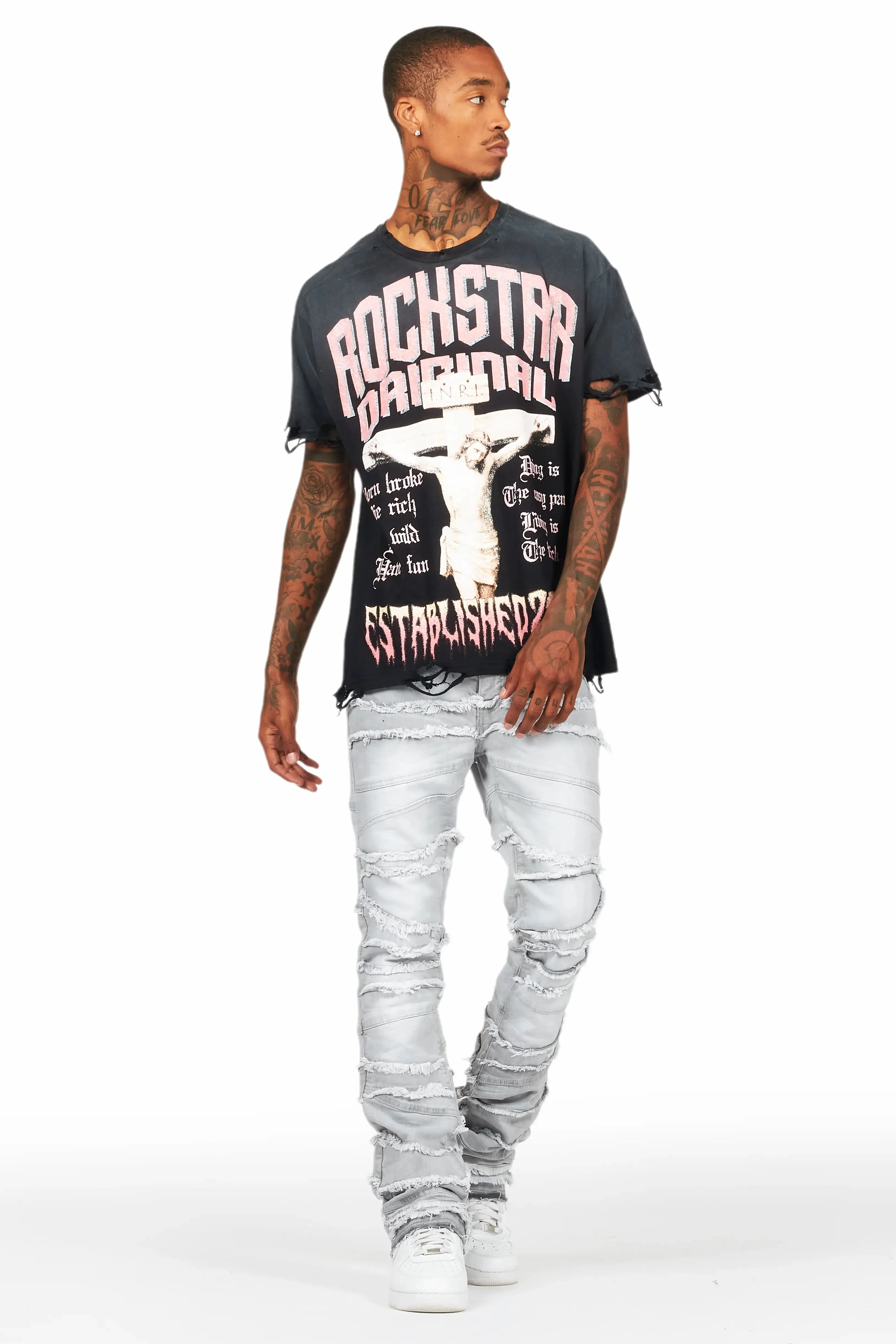 Awready Black Oversized Graphic T-Shirt sold by Rockstar Original product image thumbnail 5