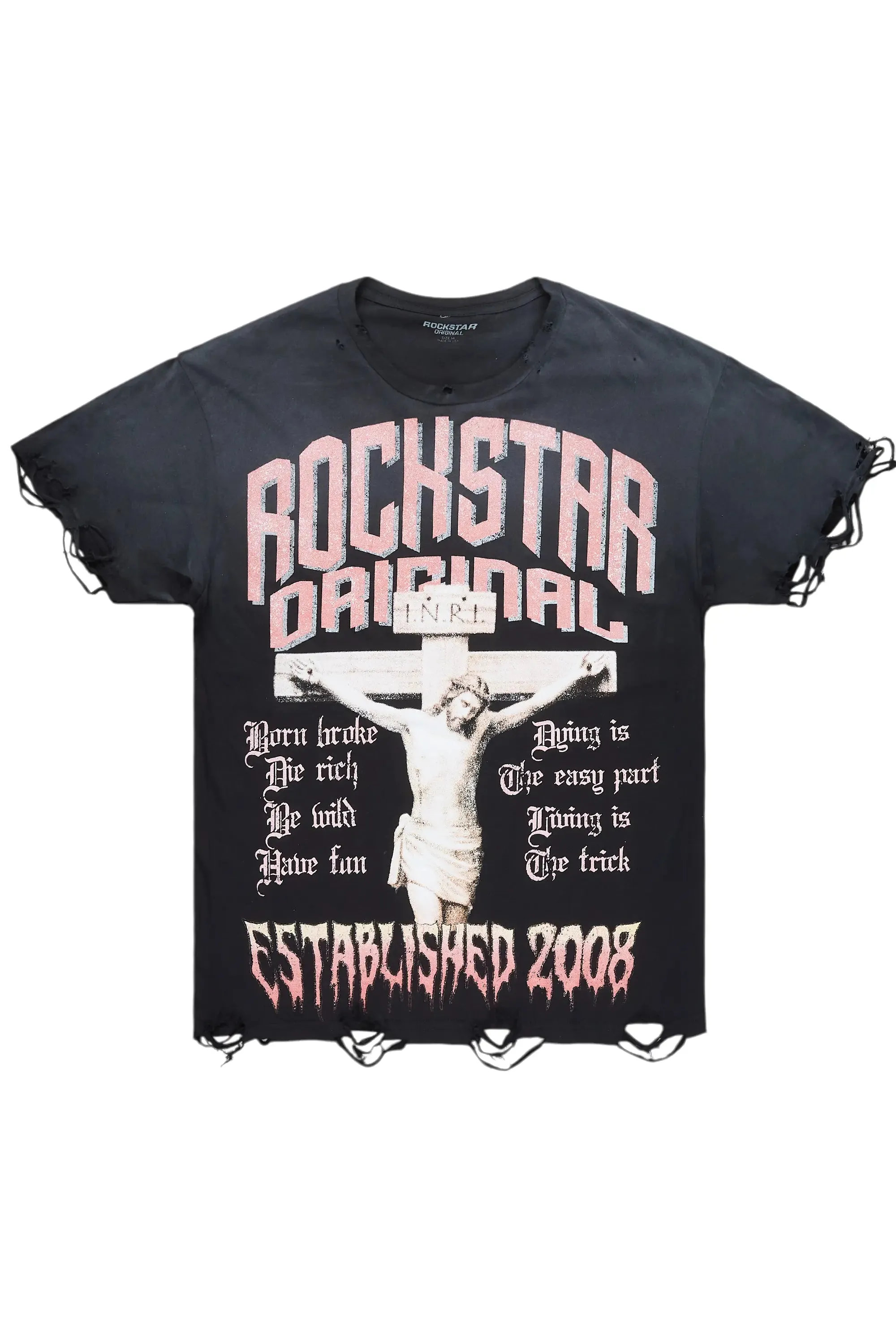 Awready Black Oversized Graphic T-Shirt sold by Rockstar Original