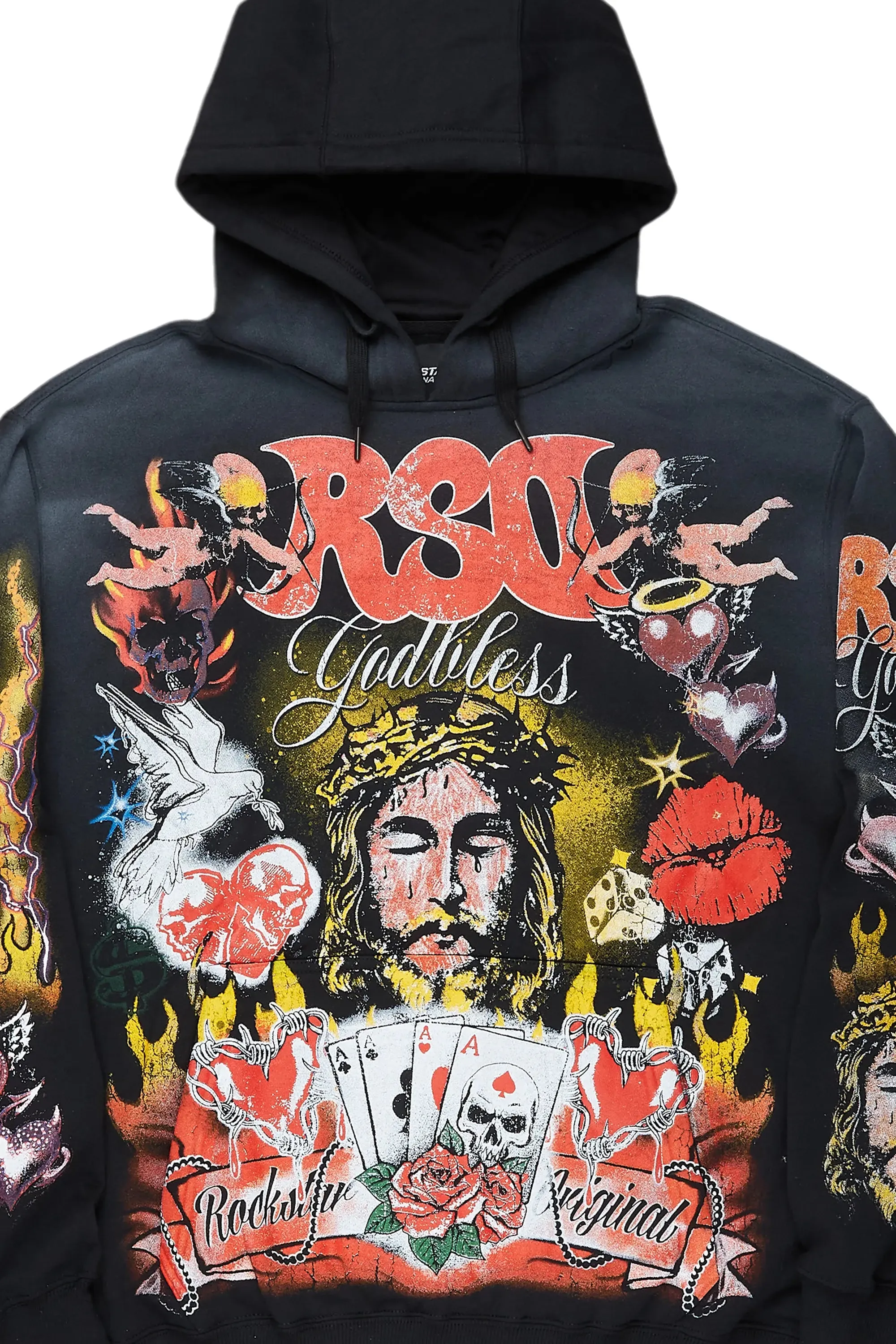 Alysha Black Oversized Hoodie sold by Rockstar Original product image thumbnail 2