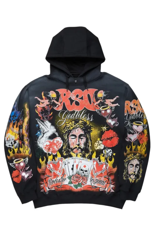 Alysha Black Oversized Hoodie sold by Rockstar Original