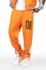 Holger Orange/Cream Graphic Stacked Flare Mohair Track Pant sold by Rockstar Original