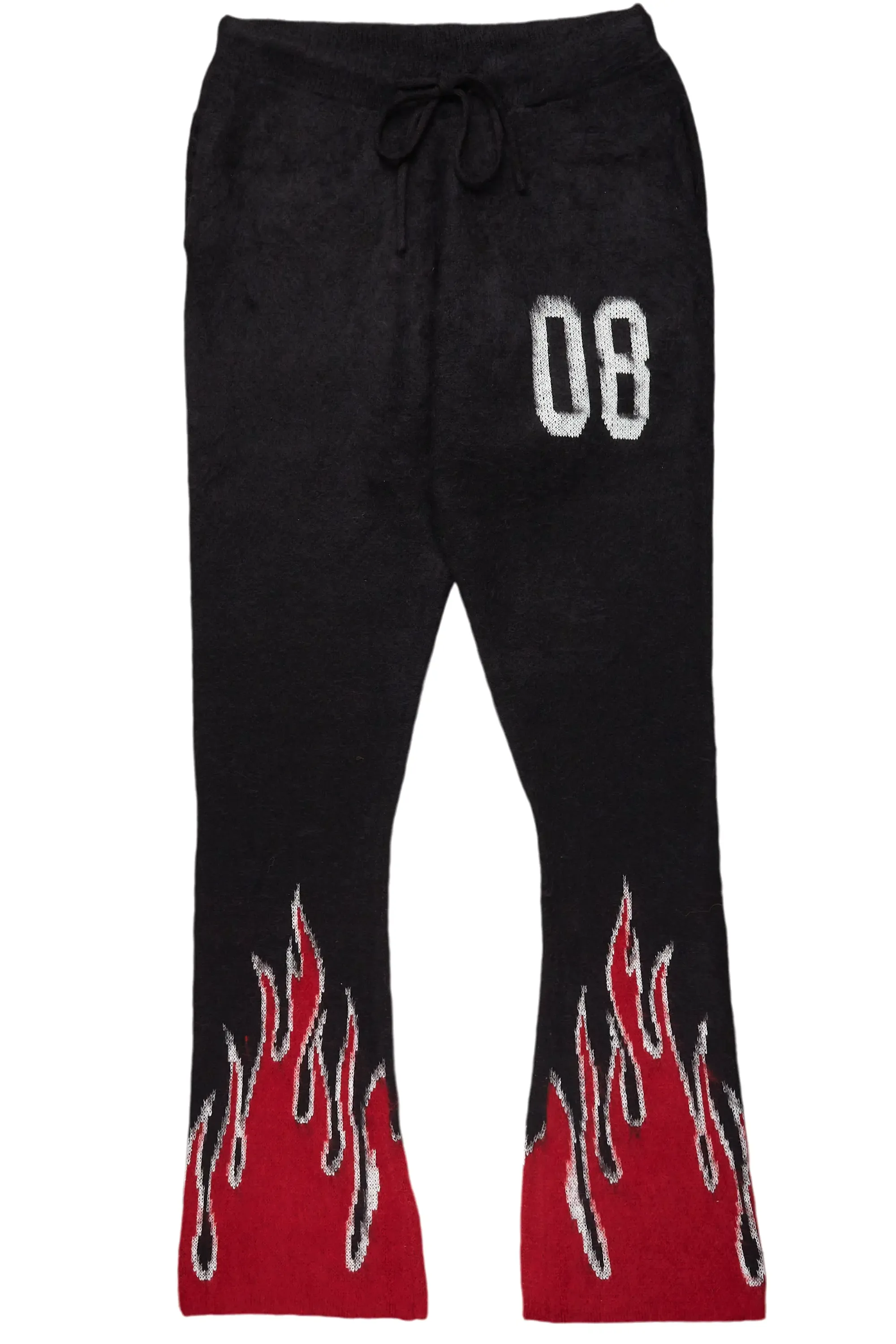 Holger Black/Red Graphic Stacked Flare Mohair Track Pant sold by Rockstar Original product image thumbnail 2