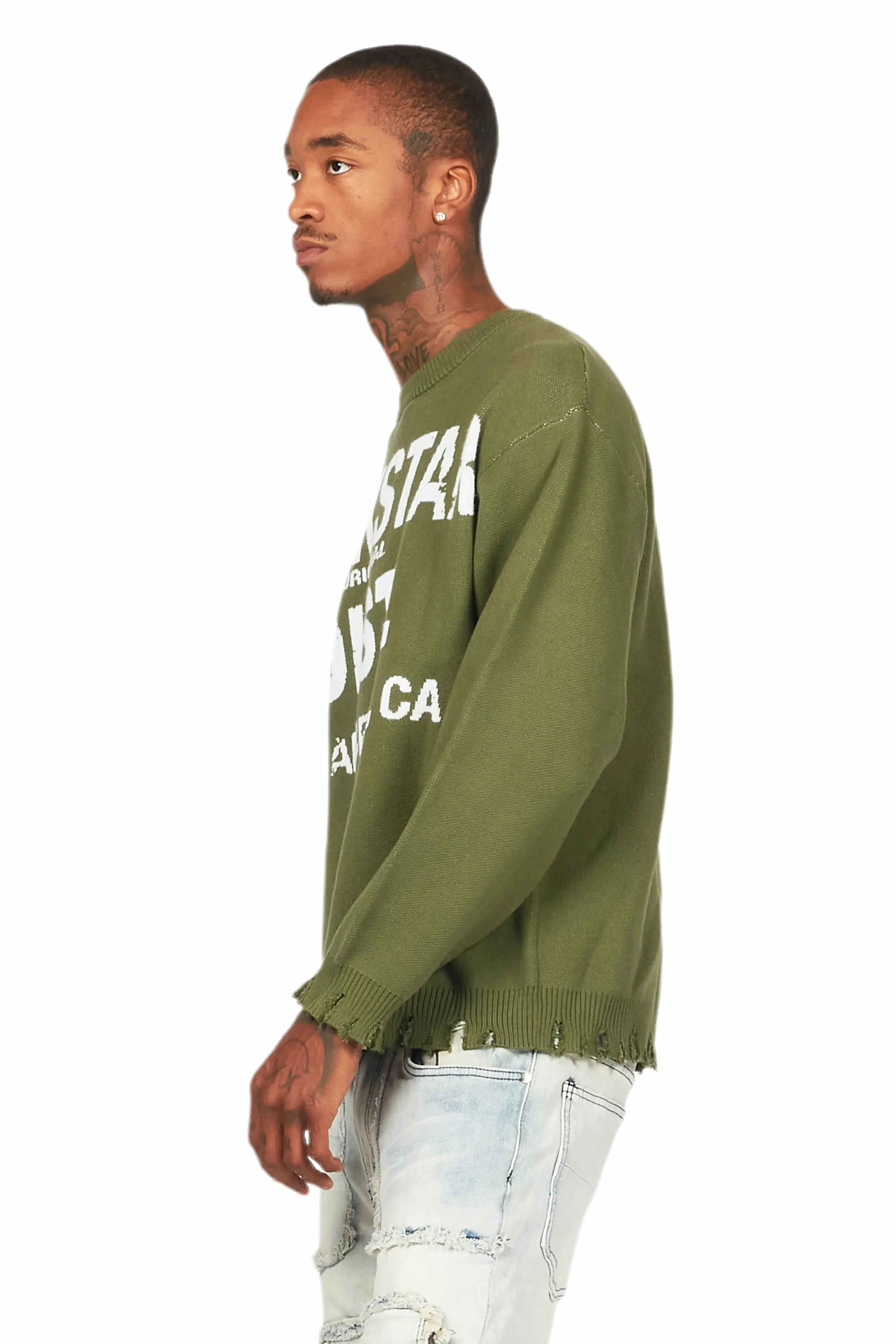 Mallow Green Knit Sweater sold by Rockstar Original product image thumbnail 5