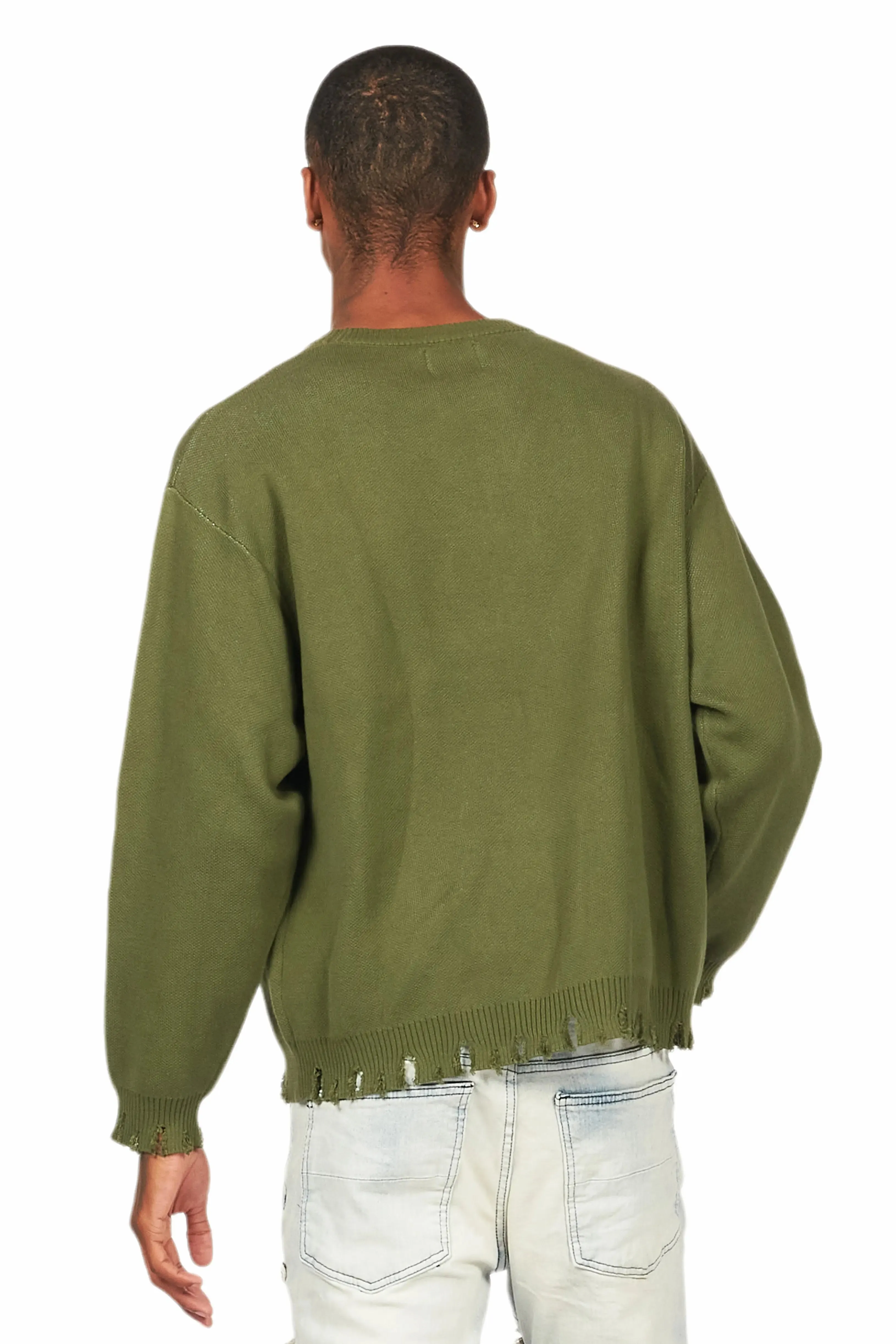 Mallow Green Knit Sweater sold by Rockstar Original product image thumbnail 4