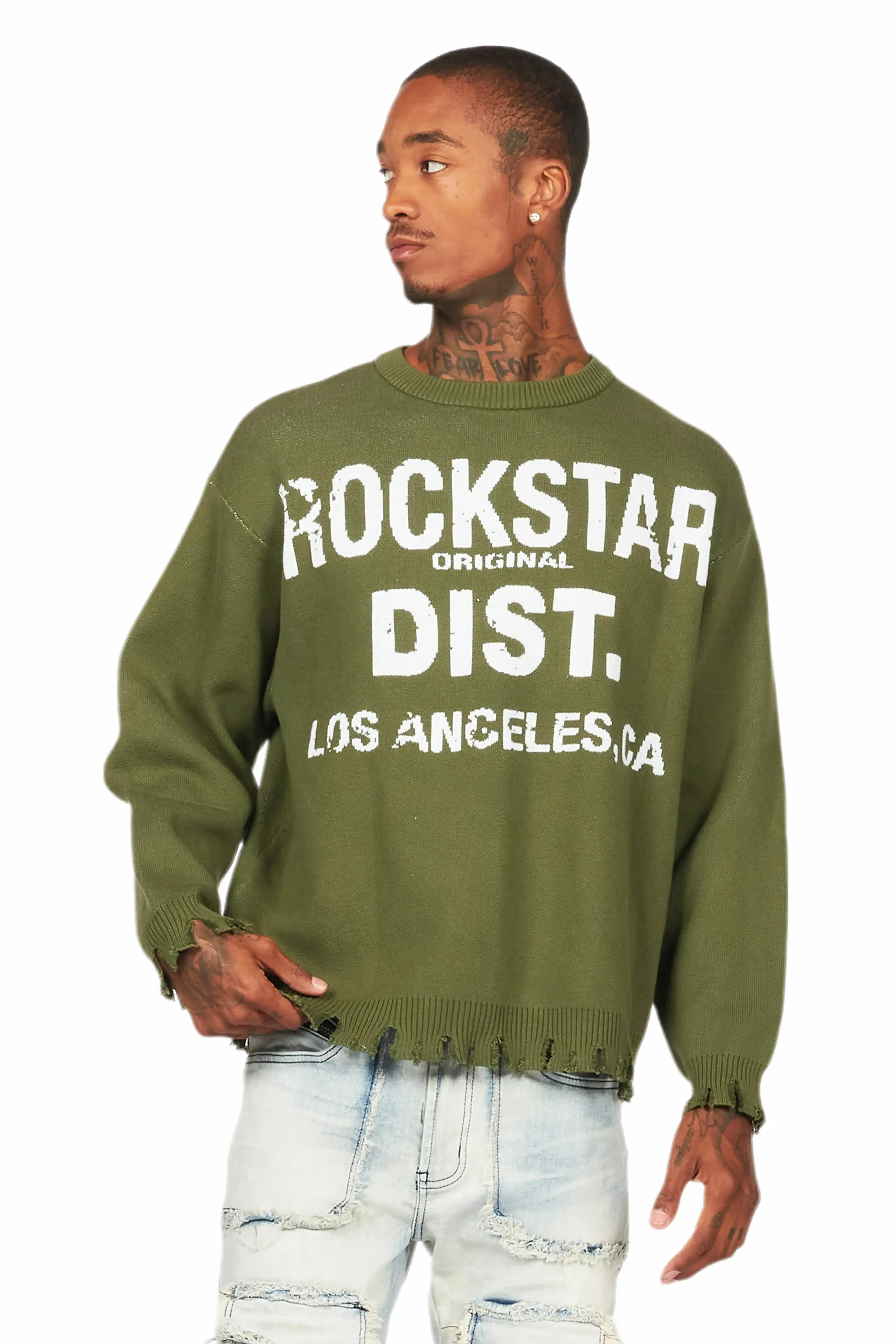 Mallow Green Knit Sweater sold by Rockstar Original product image thumbnail 2