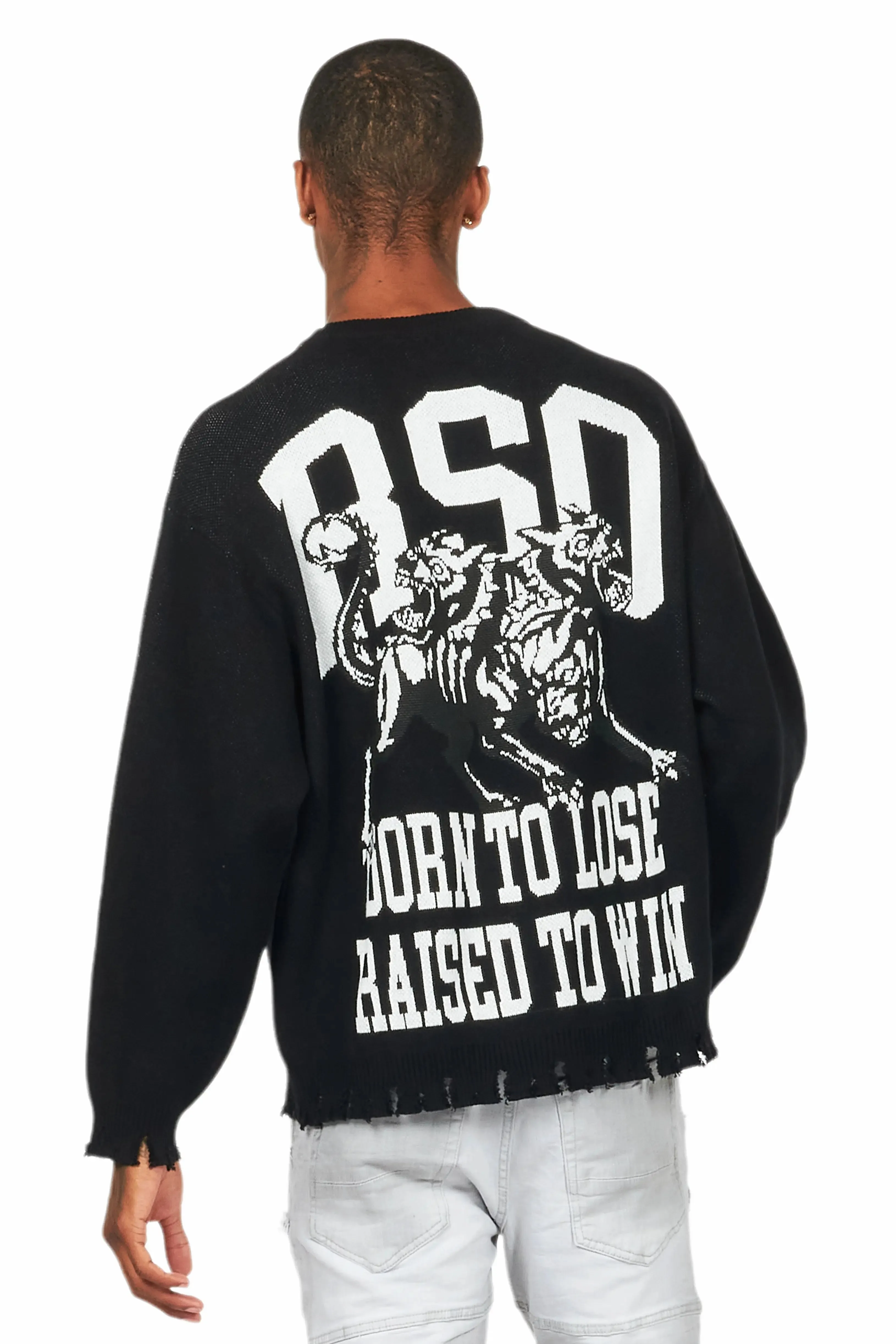 Fagan Black Knit Sweater sold by Rockstar Original product image thumbnail 4