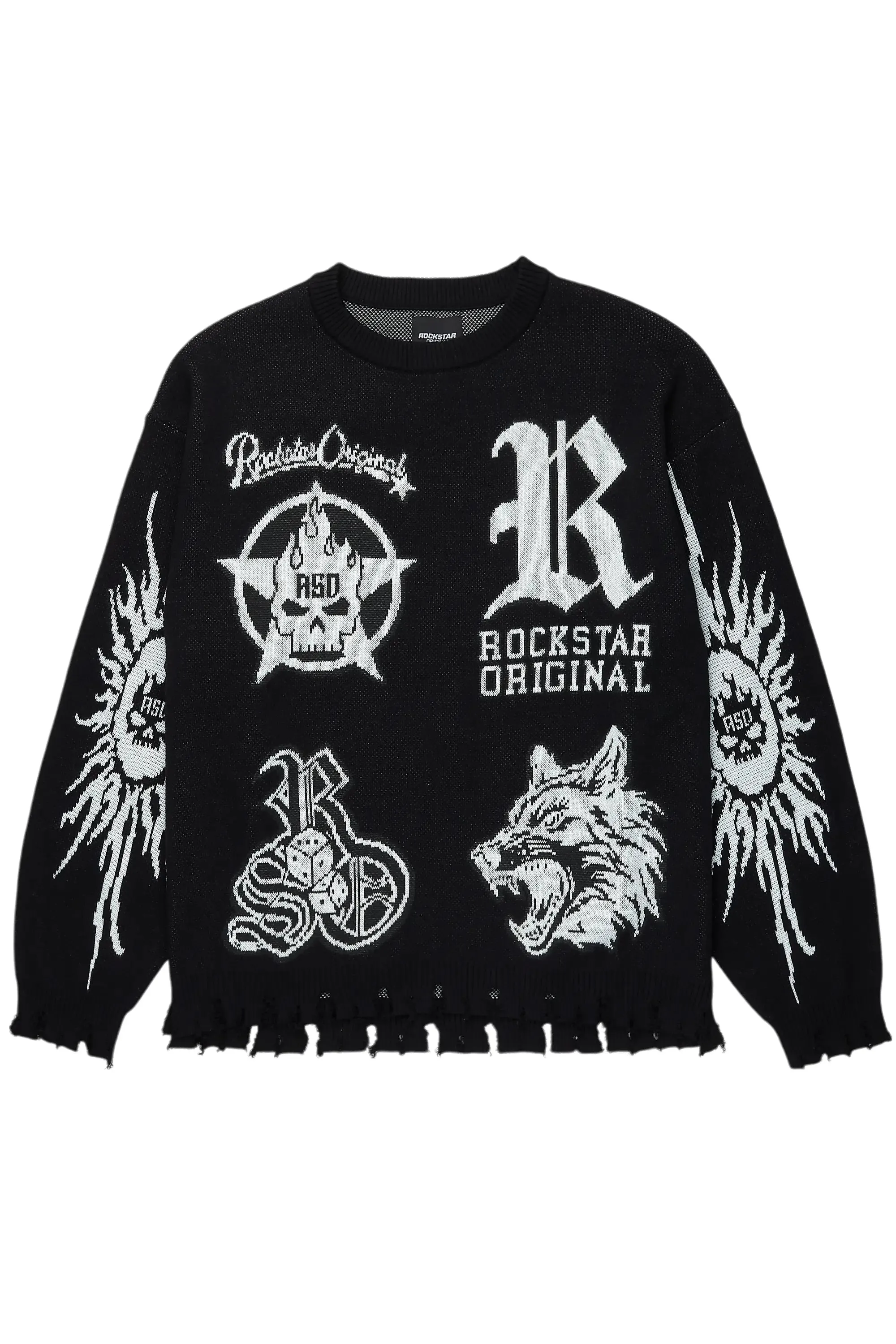 Fagan Black Knit Sweater sold by Rockstar Original