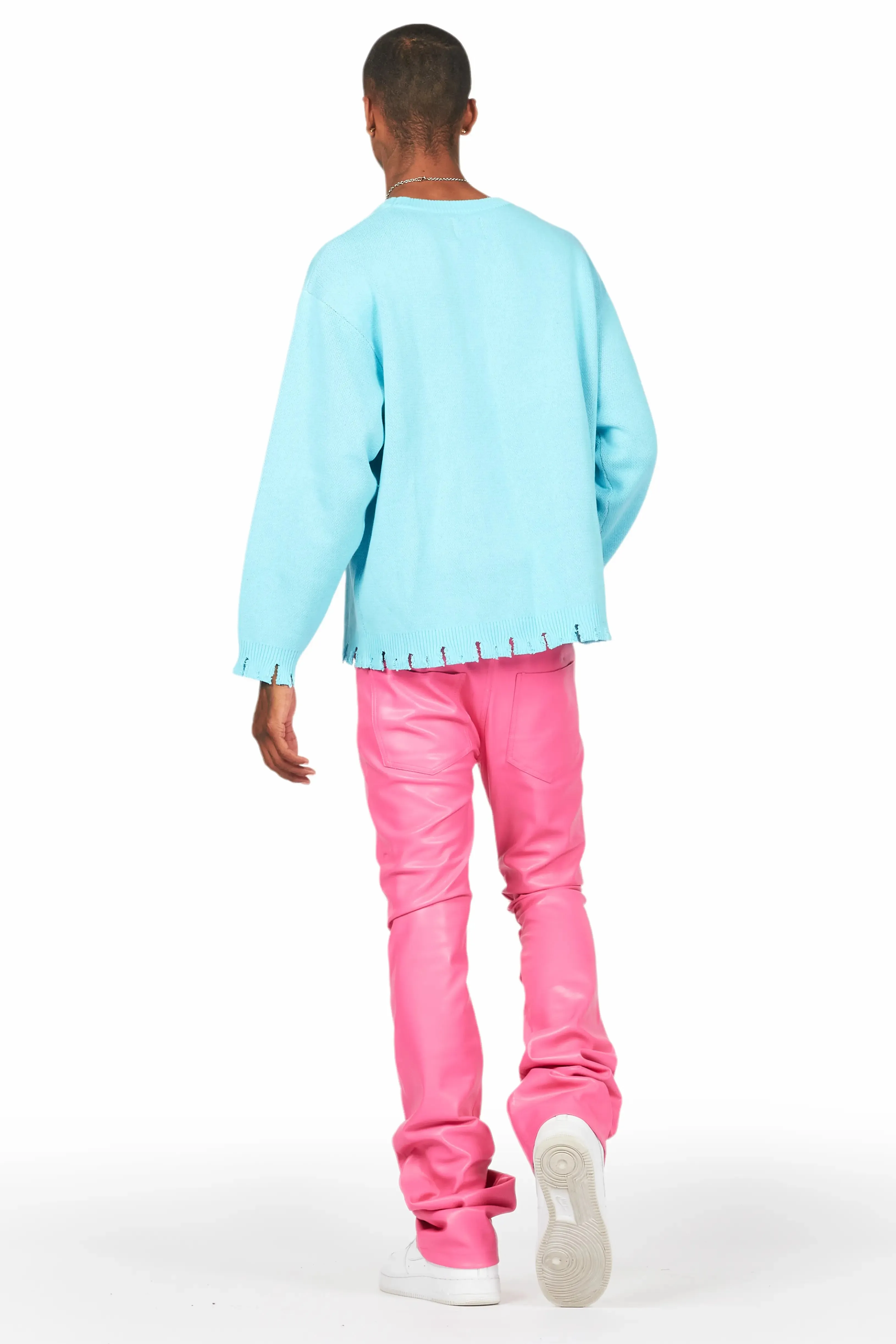 Smitty Blue Knit Sweater sold by Rockstar Original product image thumbnail 4
