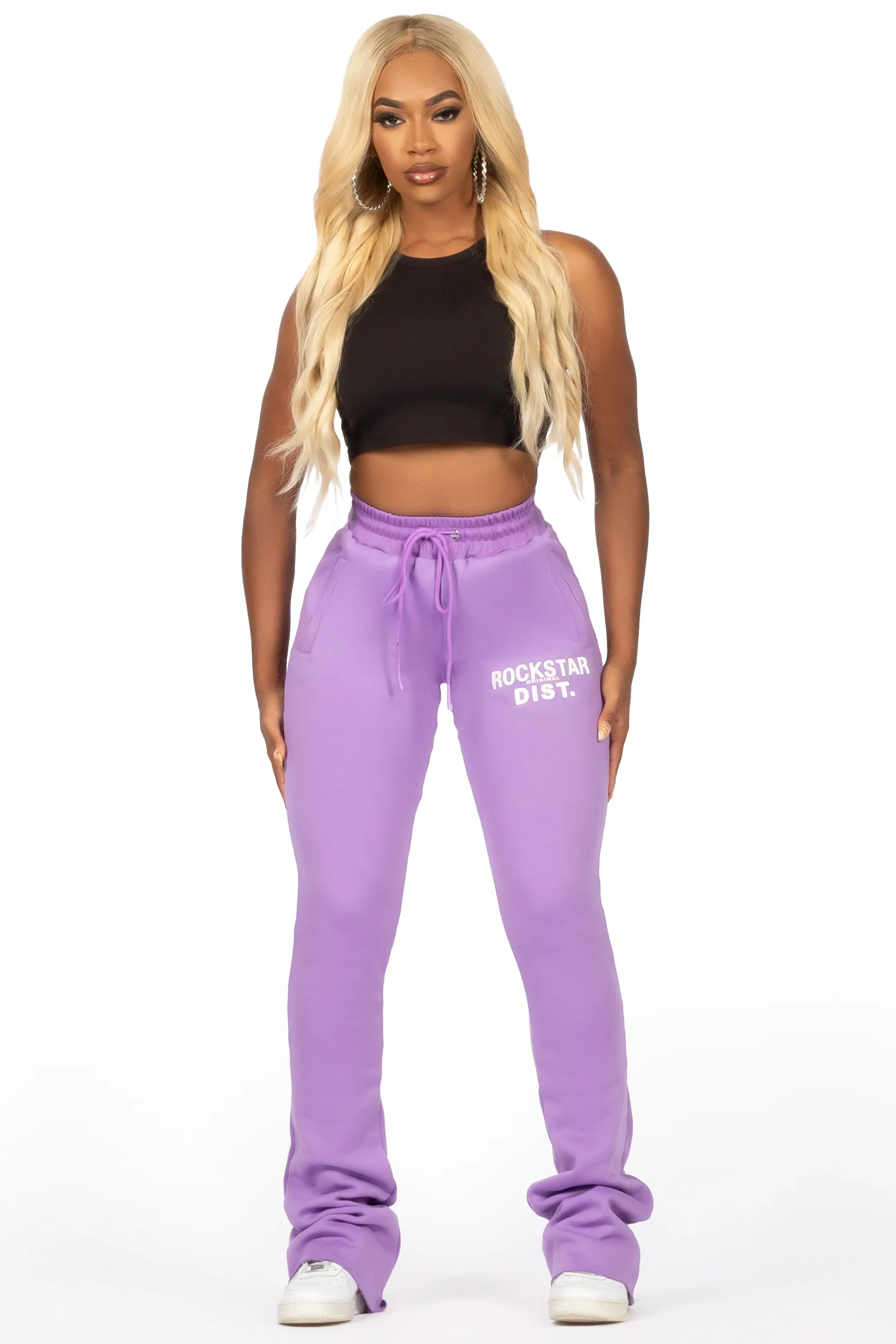 Juliana Purple Super Stacked Track Pant sold by Rockstar Original product image thumbnail 2